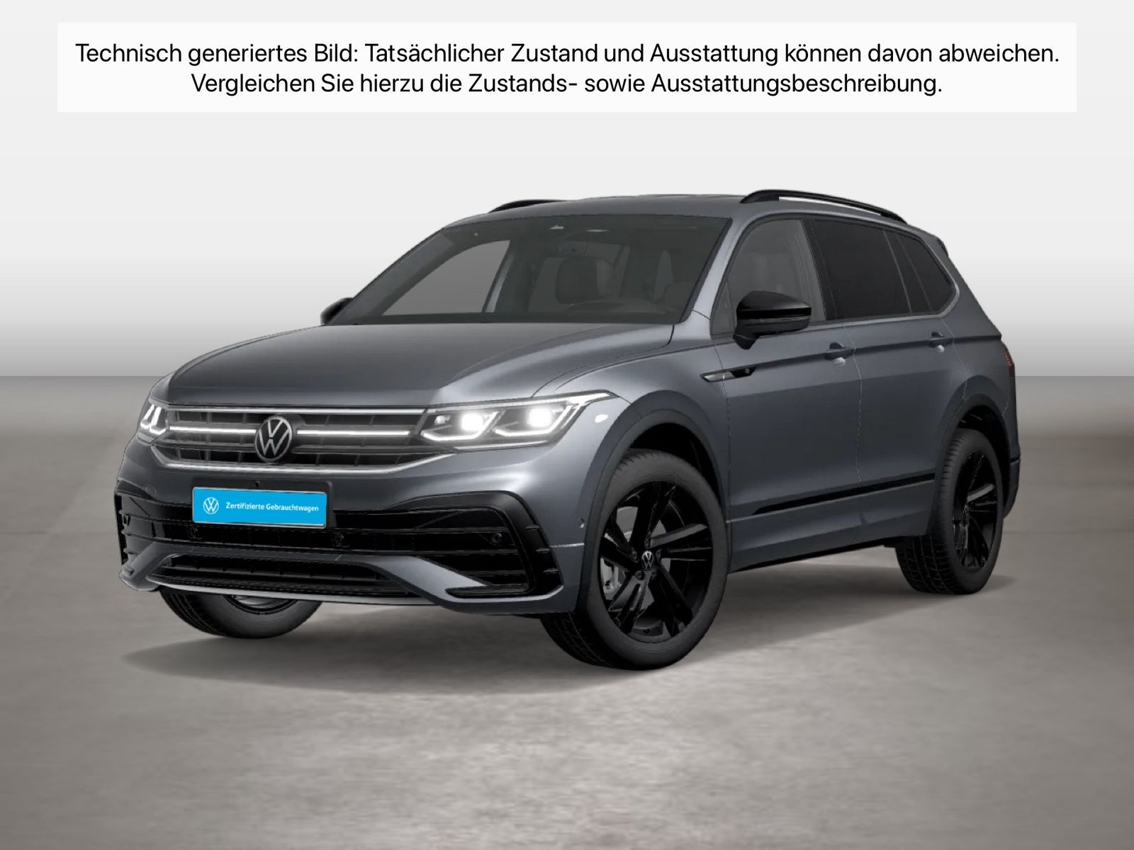 Fahrzeugabbildung Volkswagen Tiguan Allspace 2.0 TDI 4Motion DSG R-Line AHK - mit KI generiert/bearbeitet