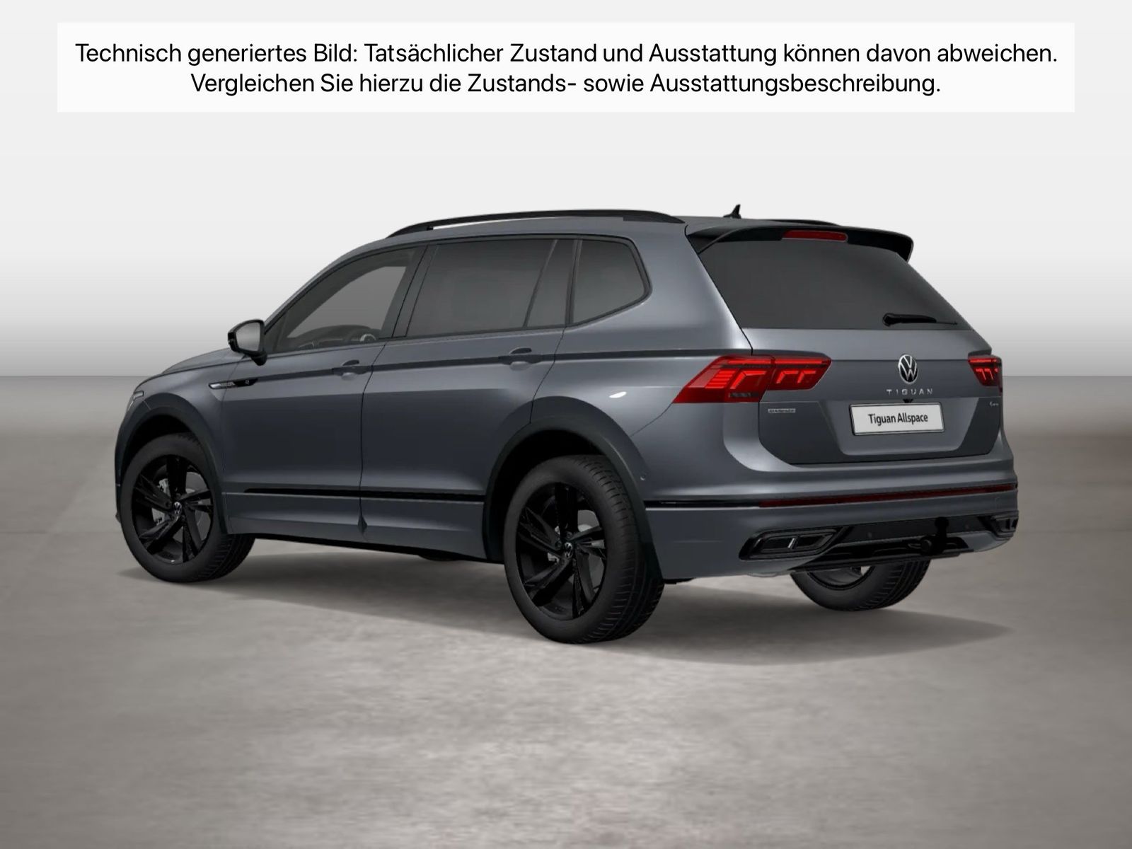 Fahrzeugabbildung Volkswagen Tiguan Allspace 2.0 TDI 4Motion DSG R-Line AHK - mit KI generiert/bearbeitet