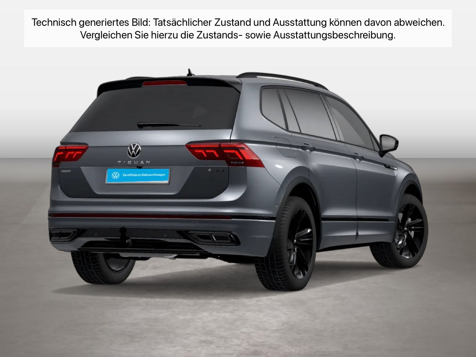 Fahrzeugabbildung Volkswagen Tiguan Allspace 2.0 TDI 4Motion DSG R-Line AHK - mit KI generiert/bearbeitet