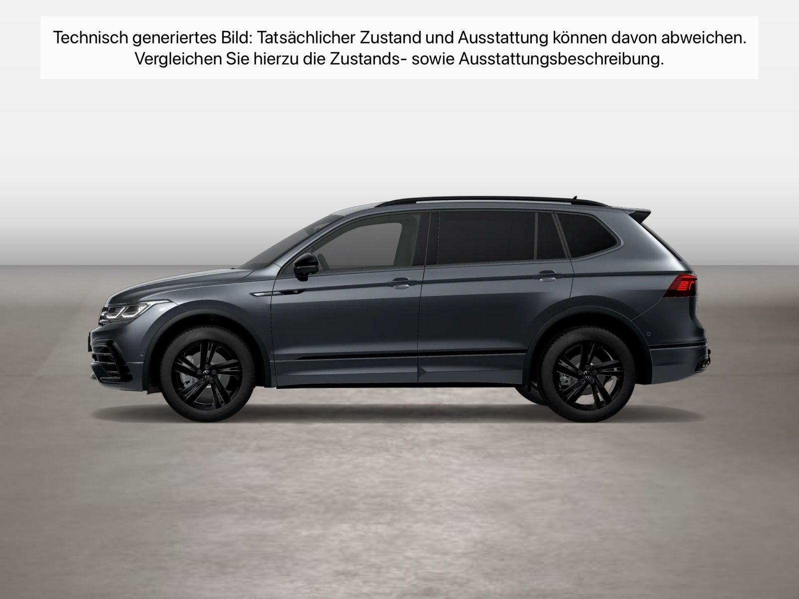 Fahrzeugabbildung Volkswagen Tiguan Allspace 2.0 TDI 4Motion DSG R-Line AHK - mit KI generiert/bearbeitet