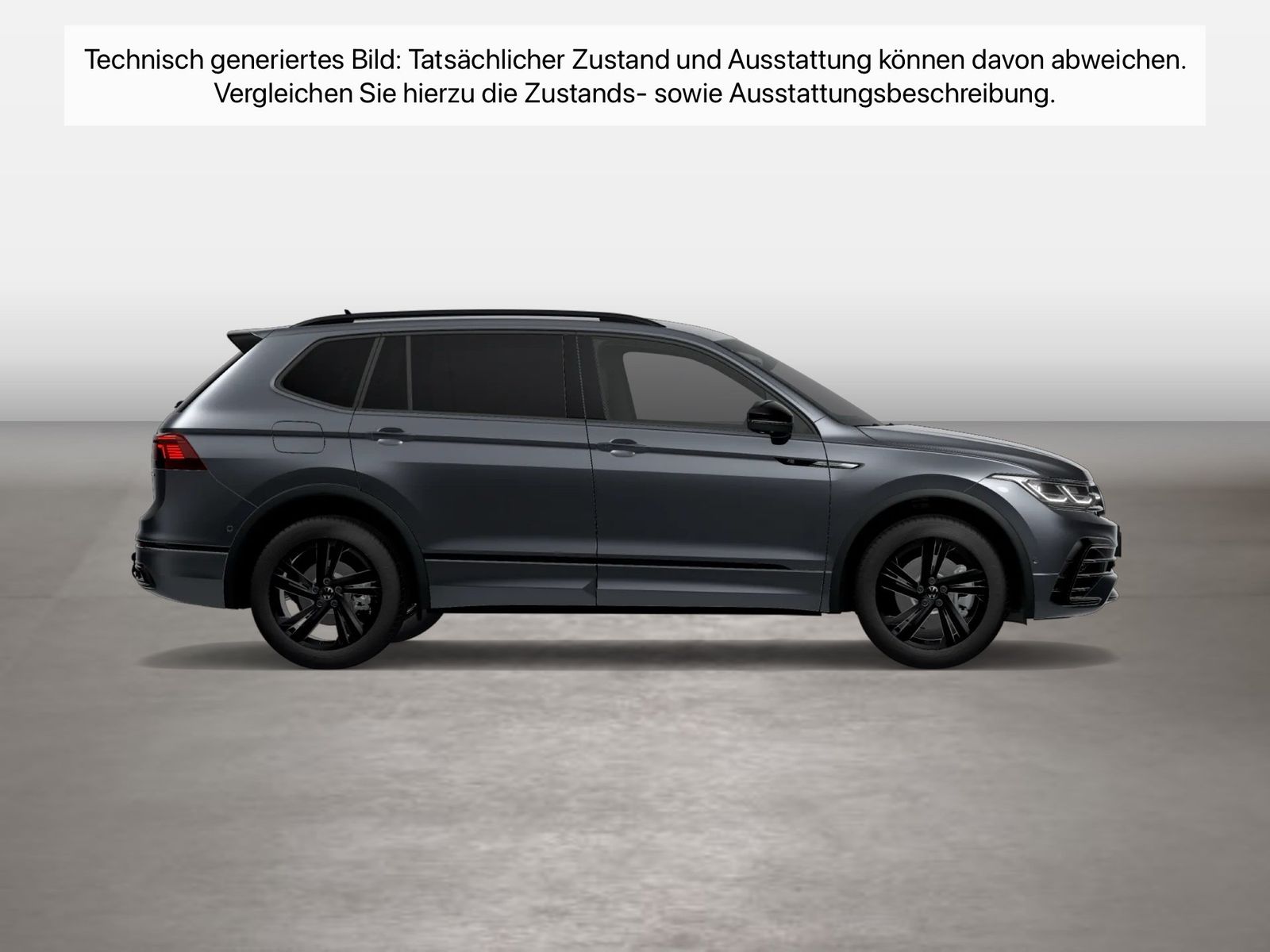 Fahrzeugabbildung Volkswagen Tiguan Allspace 2.0 TDI 4Motion DSG R-Line AHK - mit KI generiert/bearbeitet