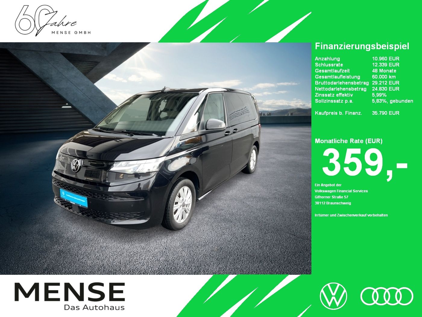Fahrzeuge PKW autohaus mense Volkswagen Multivan 1.4 TSI Basis e CarPlay|AHK|LED|Navi|LM