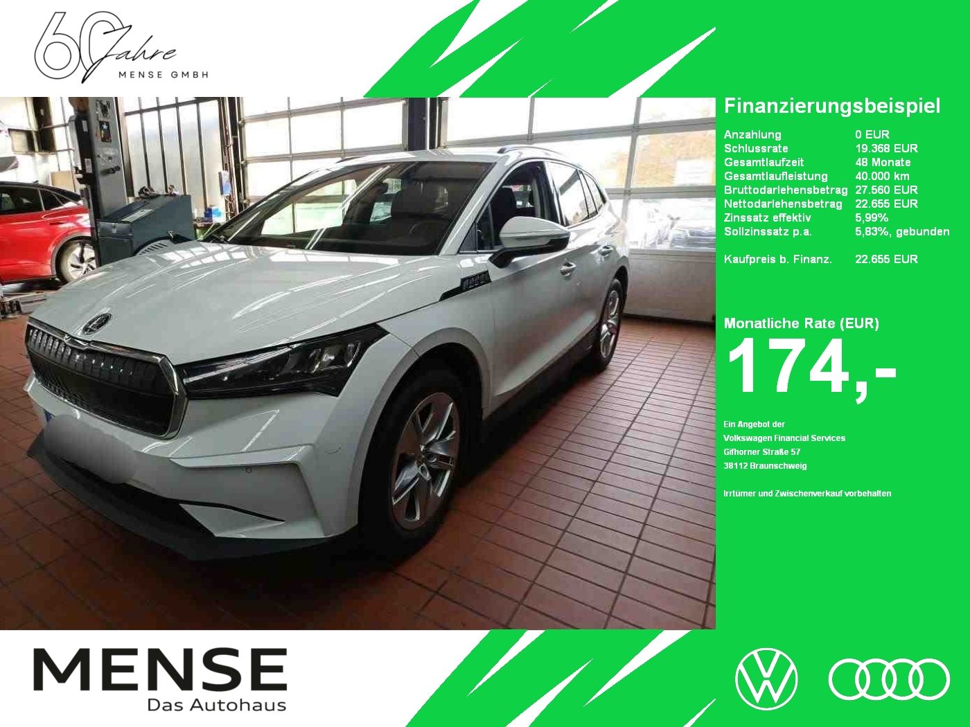 Fahrzeuge PKW autohaus mense SKODA Enyaq 50 Loft ACC|LED|VirtualCP|Akustikglas|PDC