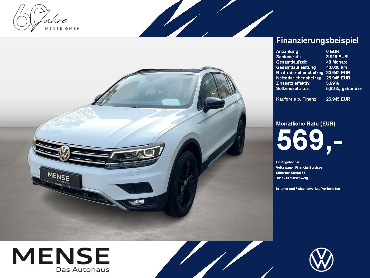Fahrzeugabbildung Volkswagen Tiguan 2.0 TDI DSG 4-motion Offroad CarPlay|AHK