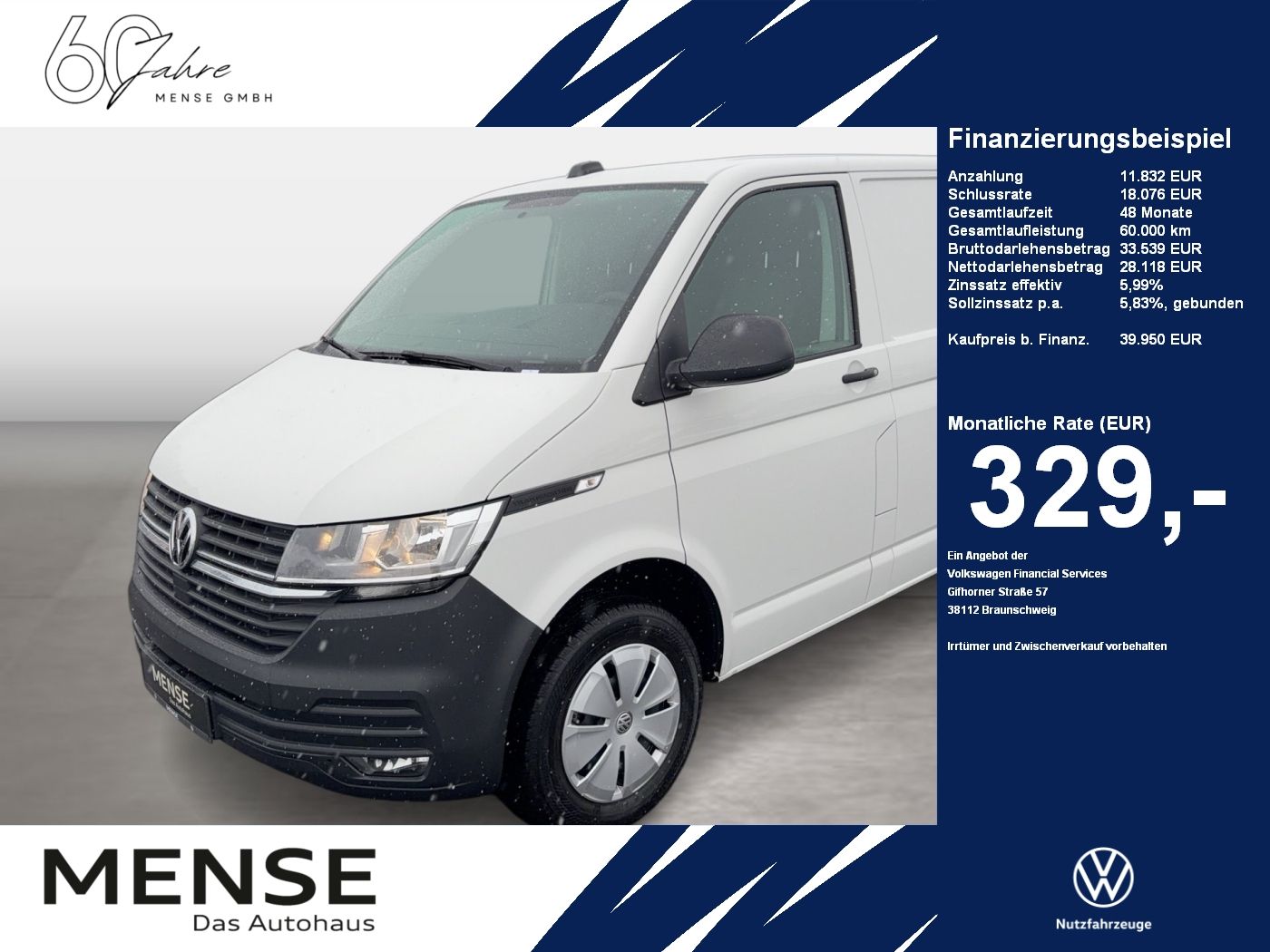 Fahrzeuge PKW autohaus mense Volkswagen T6.1 Transporter 2.0 TDI Kasten FWD CarPlay|AHK