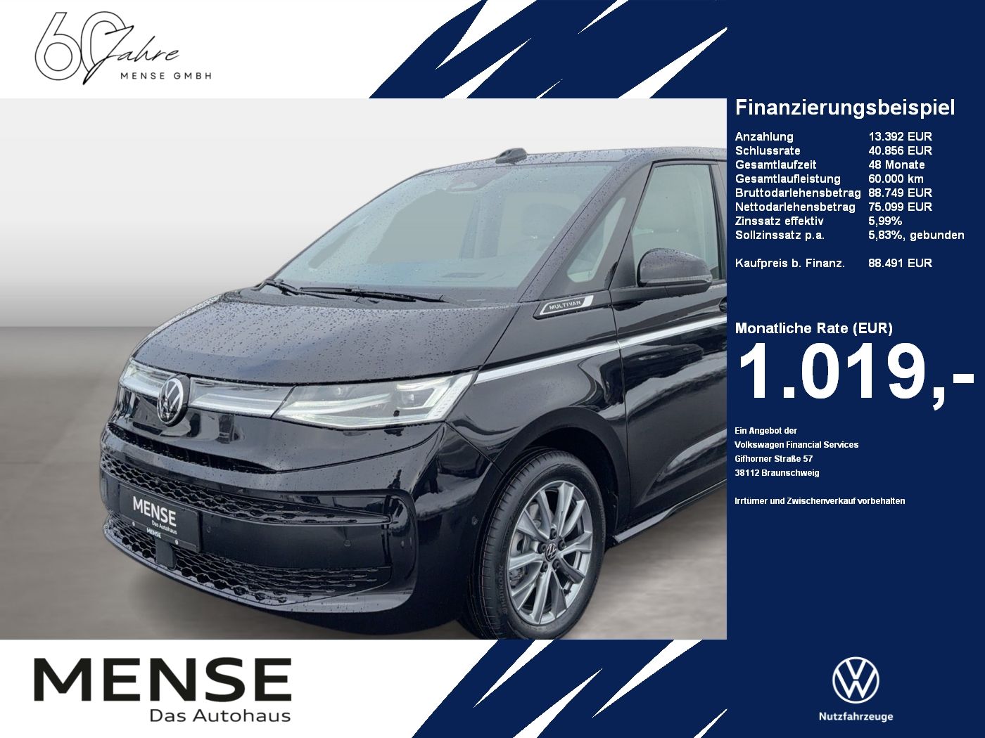 Fahrzeuge Nutzfahrzeuge/Camping autohaus mense Volkswagen Multivan 2.0 TDI lang Style IQ.Light|Matrix|AHK