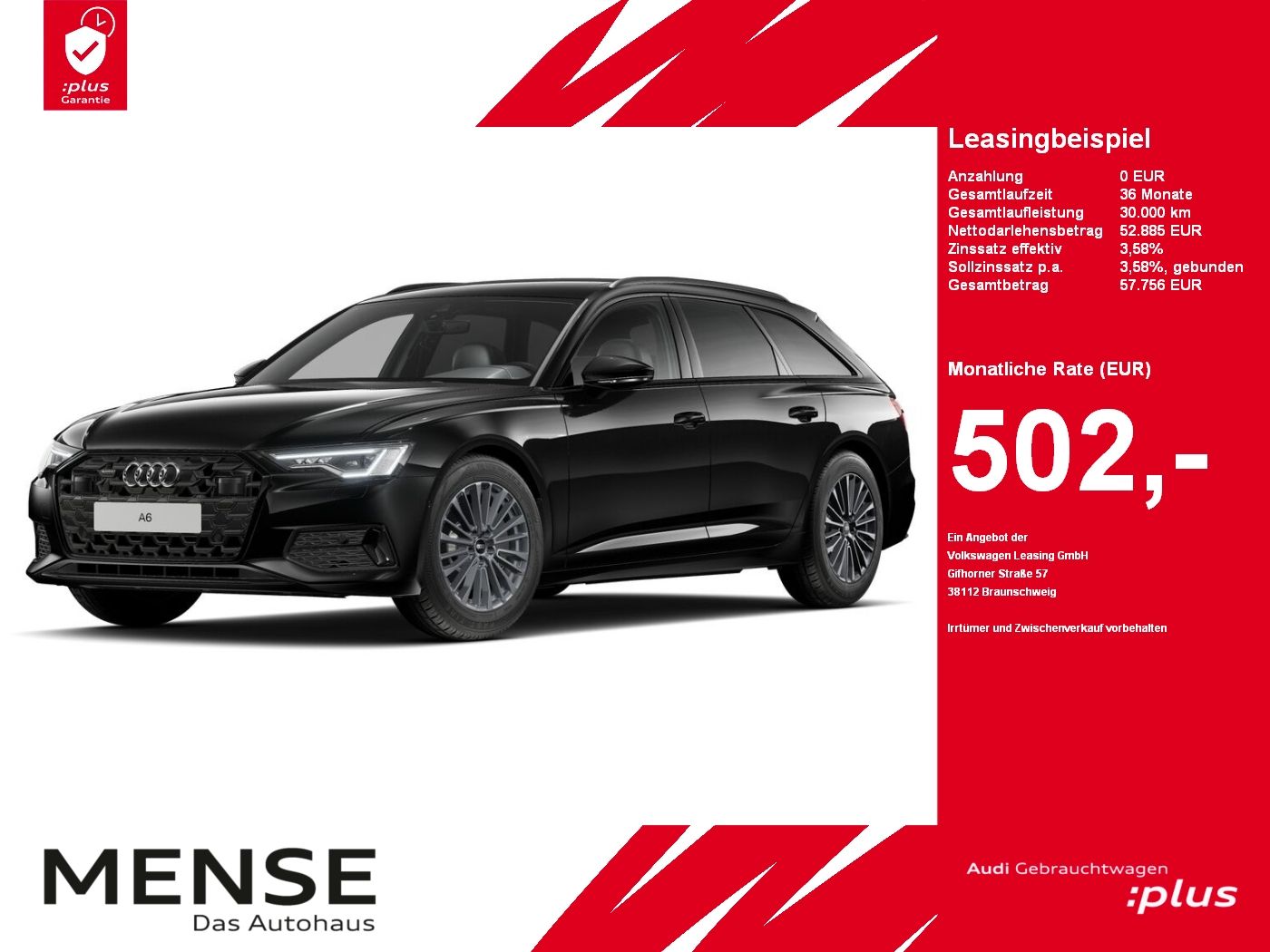 Fahrzeuge PKW autohaus mense Audi A6 Avant 45 TDI quattro S tronic advanced Matrix