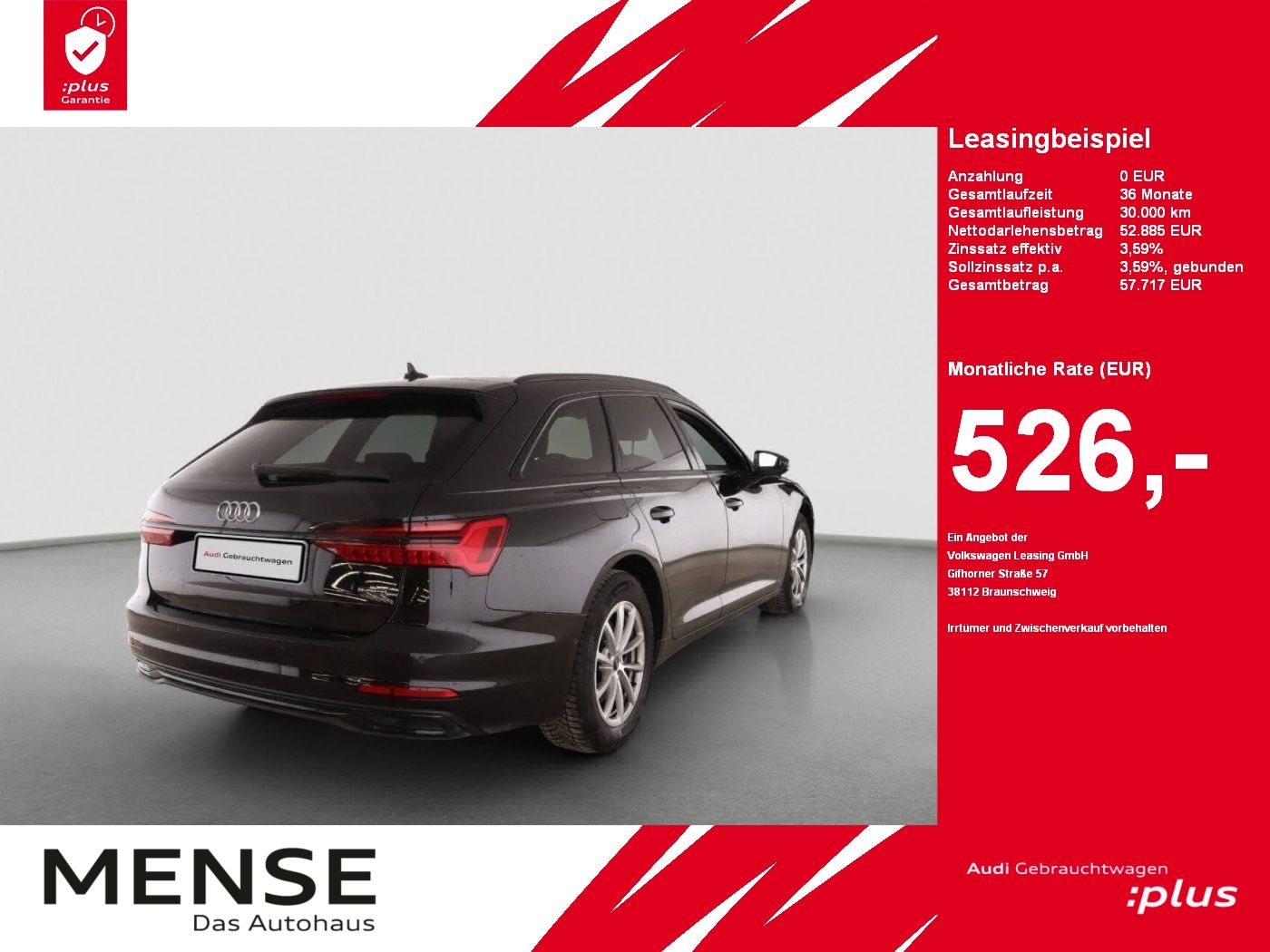 Fahrzeuge PKW autohaus mense Audi A6 Avant 45 TDI quattro S tronic advanced Matrix