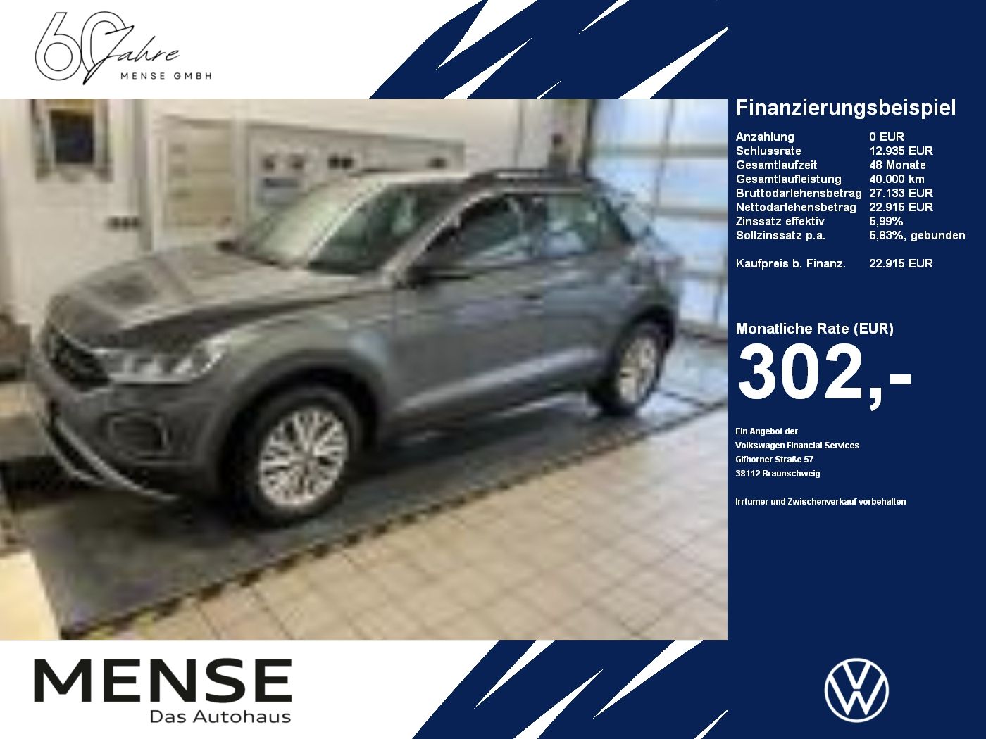 Fahrzeuge PKW autohaus mense Volkswagen T-Roc 1.5 TSI DSG Life CarPlay|ACC|LED|Navi|PDC