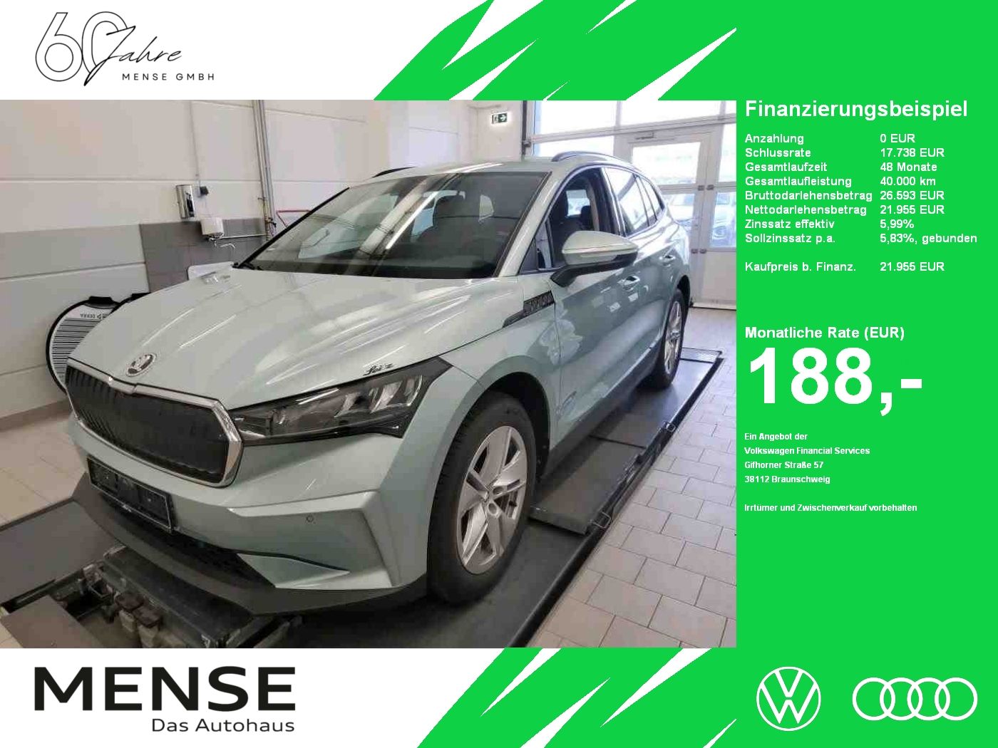 Fahrzeuge PKW autohaus mense SKODA Enyaq 50 Loft LED|VirtualCP|KlimaA|LaneAss|PDC