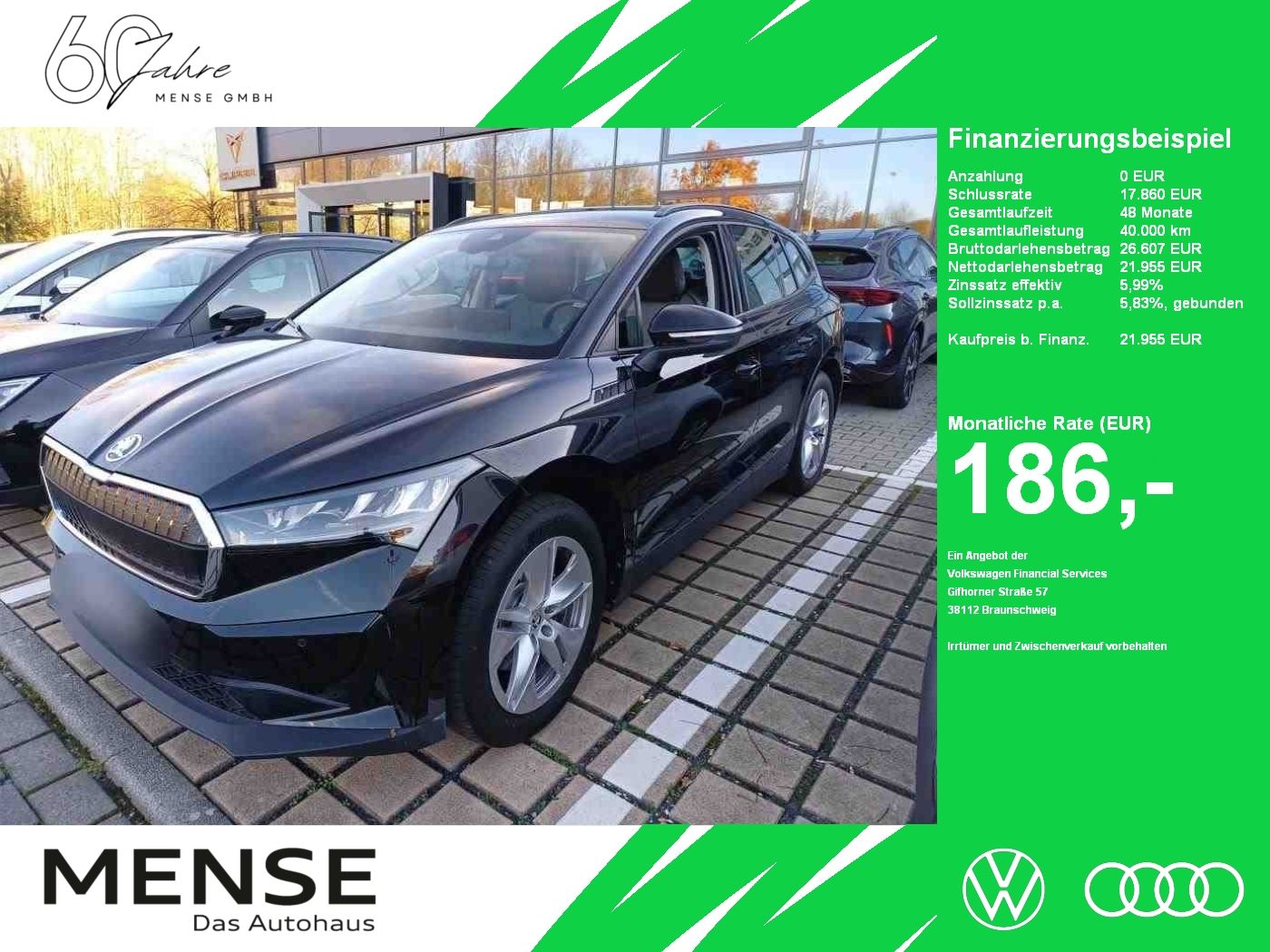 Fahrzeuge PKW autohaus mense SKODA Enyaq 50 Loft LED|VirtualCP|KlimaA|LaneAss|PDC