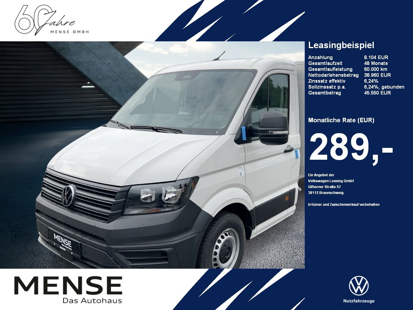 Fahrzeugabbildung Volkswagen Crafter 35 Pritsche EK LR 2.0 l 103 kW 6-Gang