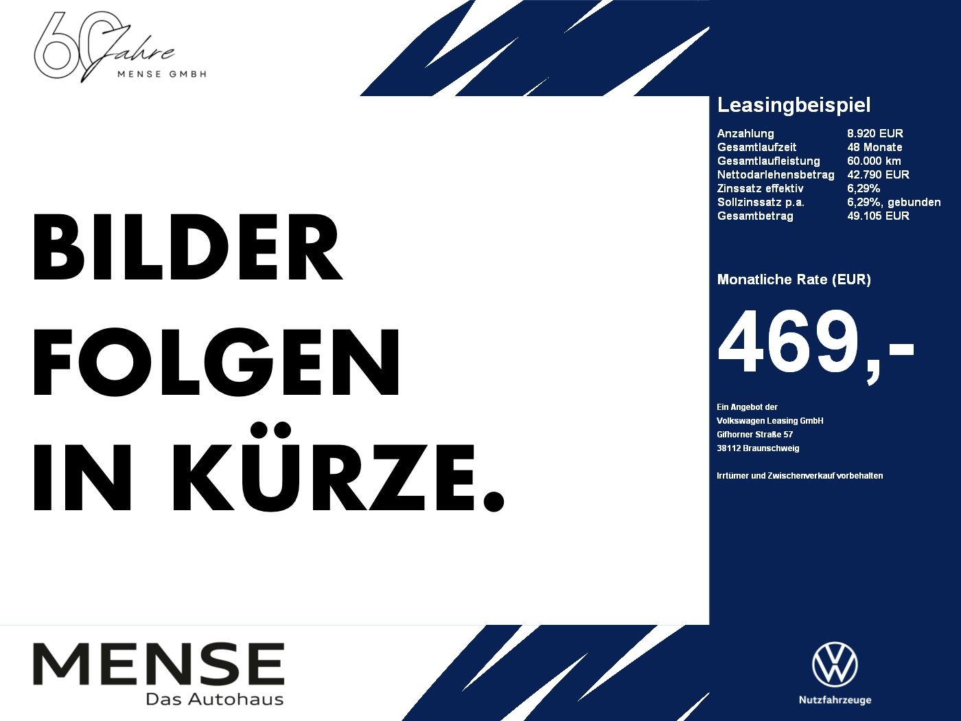 Fahrzeuge PKW autohaus mense Volkswagen NFZ Crafter 35 Kasten HD MR Front TDI EU6 103kW