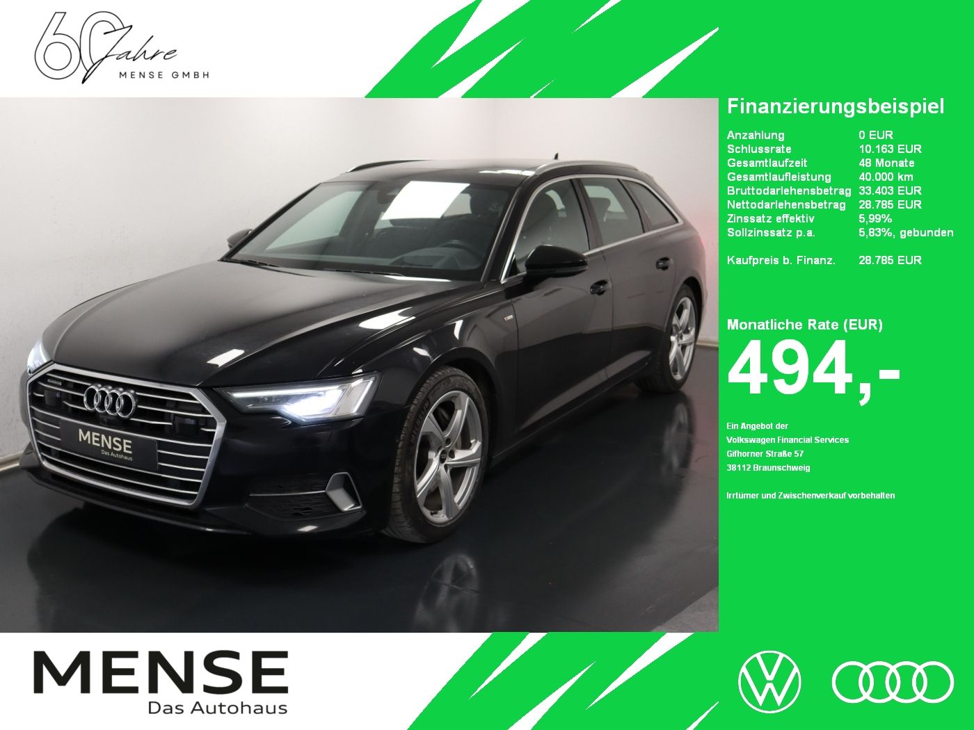 Fahrzeuge PKW autohaus mense Audi A6 Avant 50 TDI quattro tiptronic S line Sport