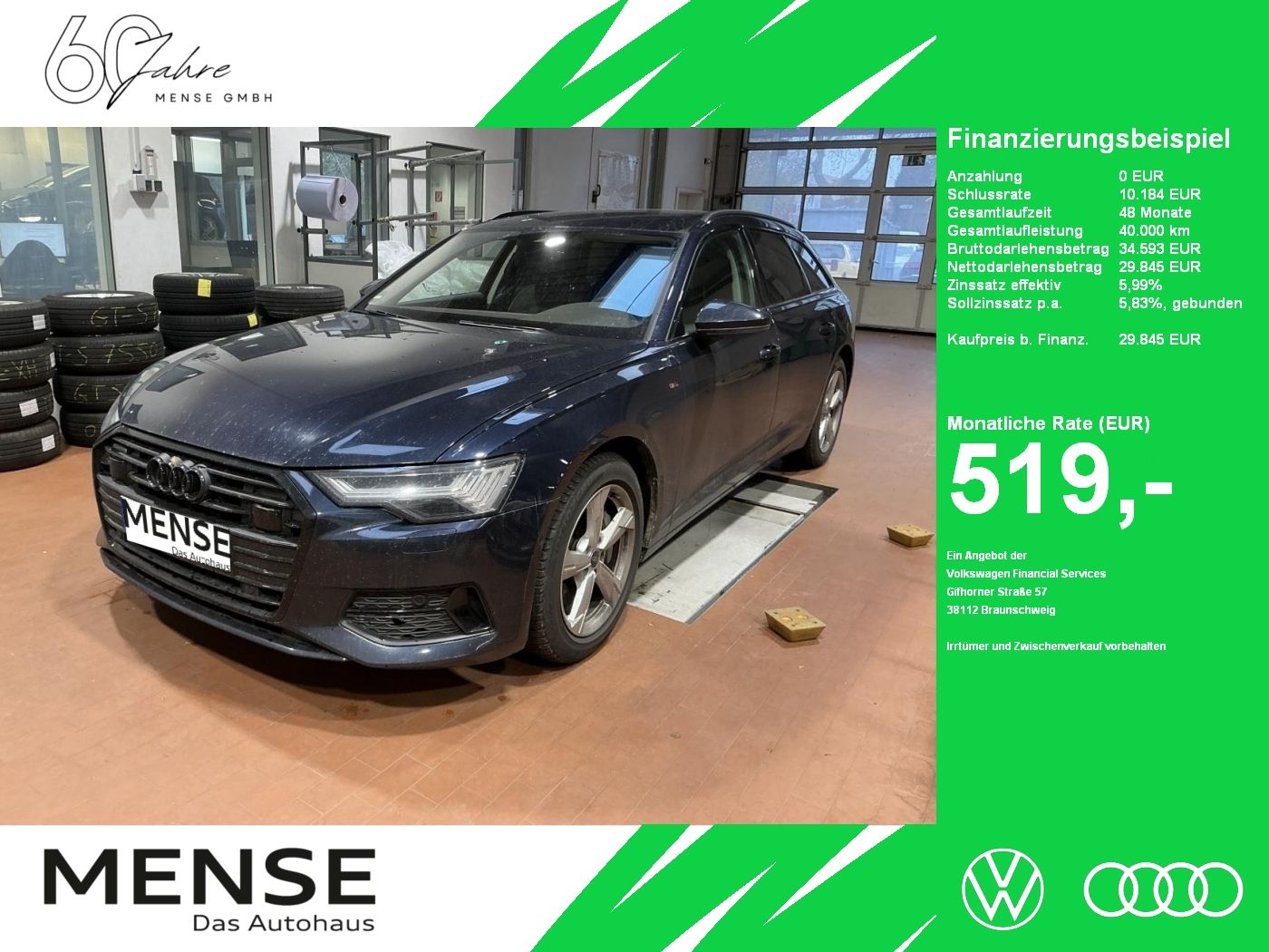 Fahrzeuge PKW autohaus mense Audi A6 Avant 50 TDI quattro tiptronic Sport Matrix