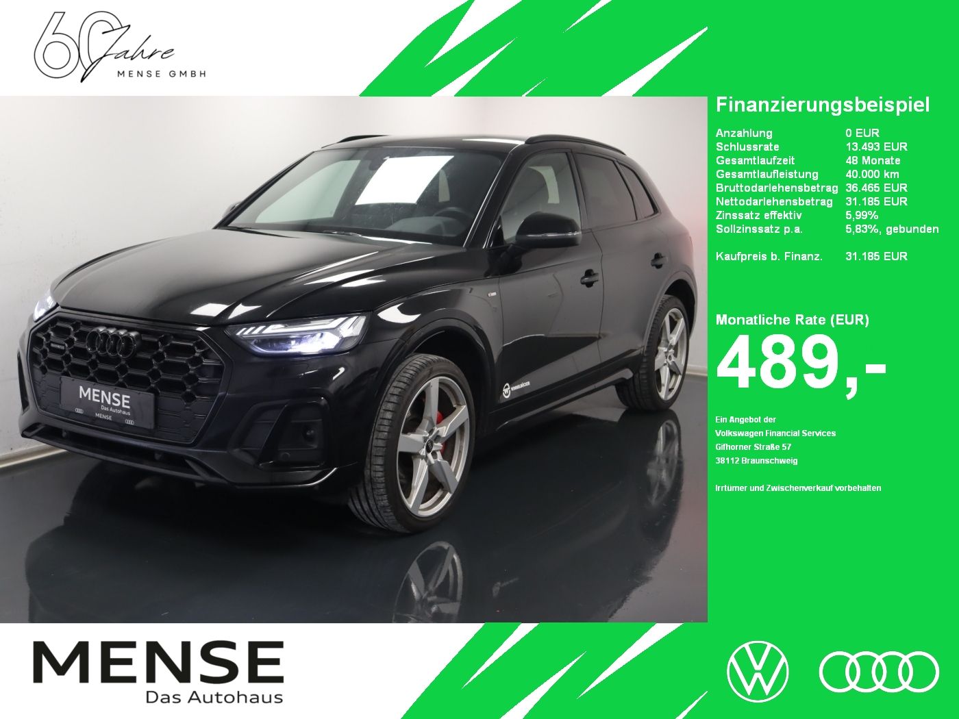 Fahrzeuge PKW autohaus mense Audi Q5 50 TDI quattro tiptronic S line |Matrix|ACC