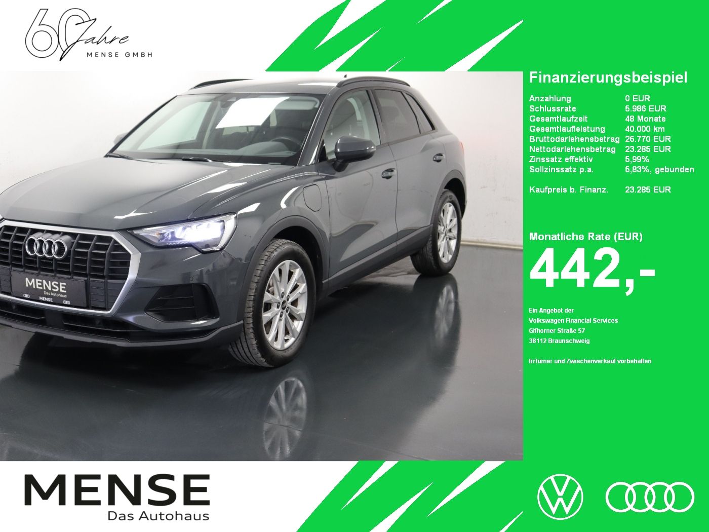 Fahrzeuge PKW autohaus mense Audi Q3 45 TFSIe S- tronic Standhzg|LED|Navi|KeyLess