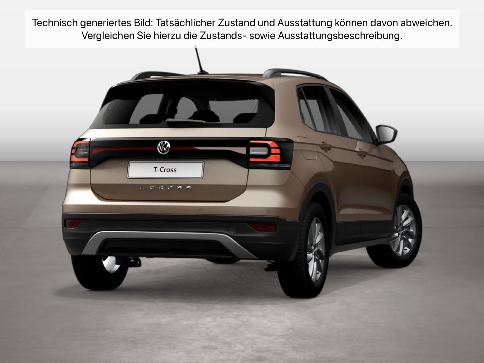 Fahrzeugabbildung Volkswagen T-Cross 1.0 TSI Life CarPlay LED LaneAss PDC LM - mit KI generiert/bearbeitet