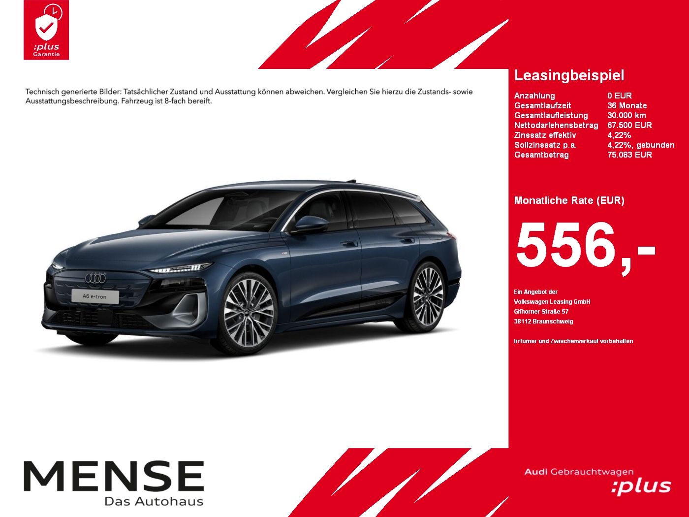 Fahrzeuge PKW autohaus mense Audi A6 Avant e-tron performance S line B&O|LM