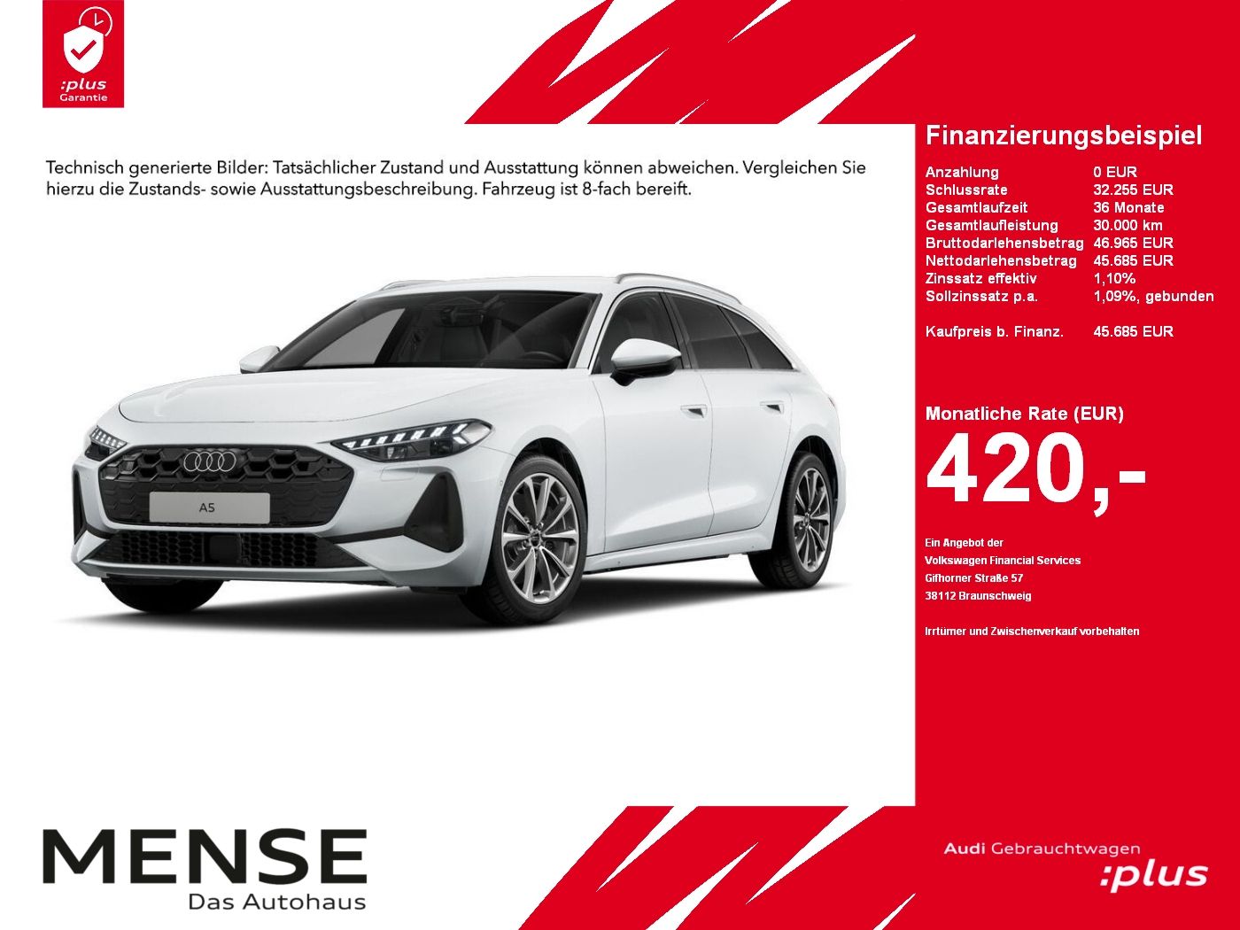 Fahrzeuge PKW autohaus mense Audi A5 Avant 2.0 TDI S tronic ACC|LED|Navi|PDC