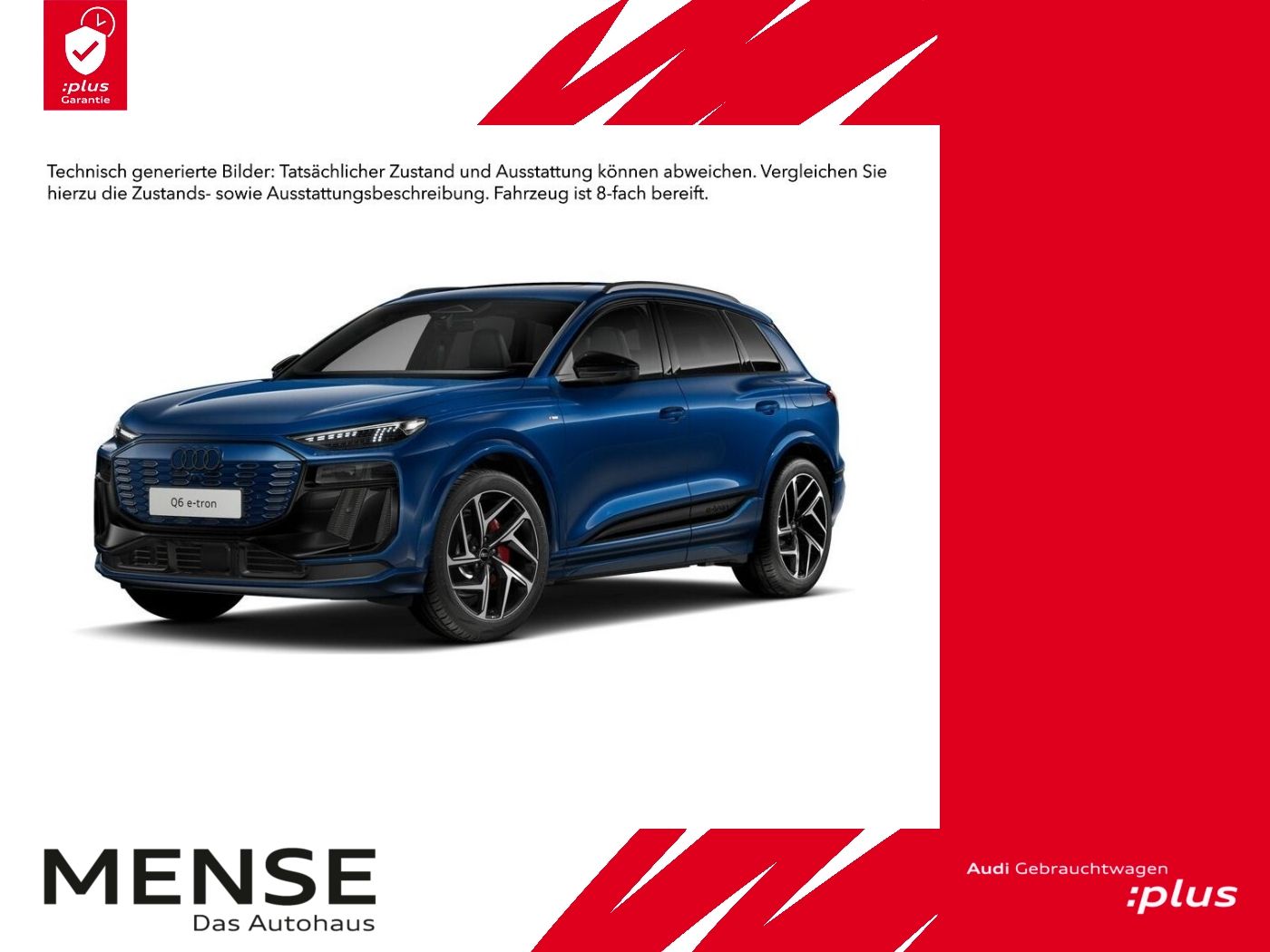 Fahrzeugabbildung Audi Q6 e-tron performance 225 kW edition one blue e-
