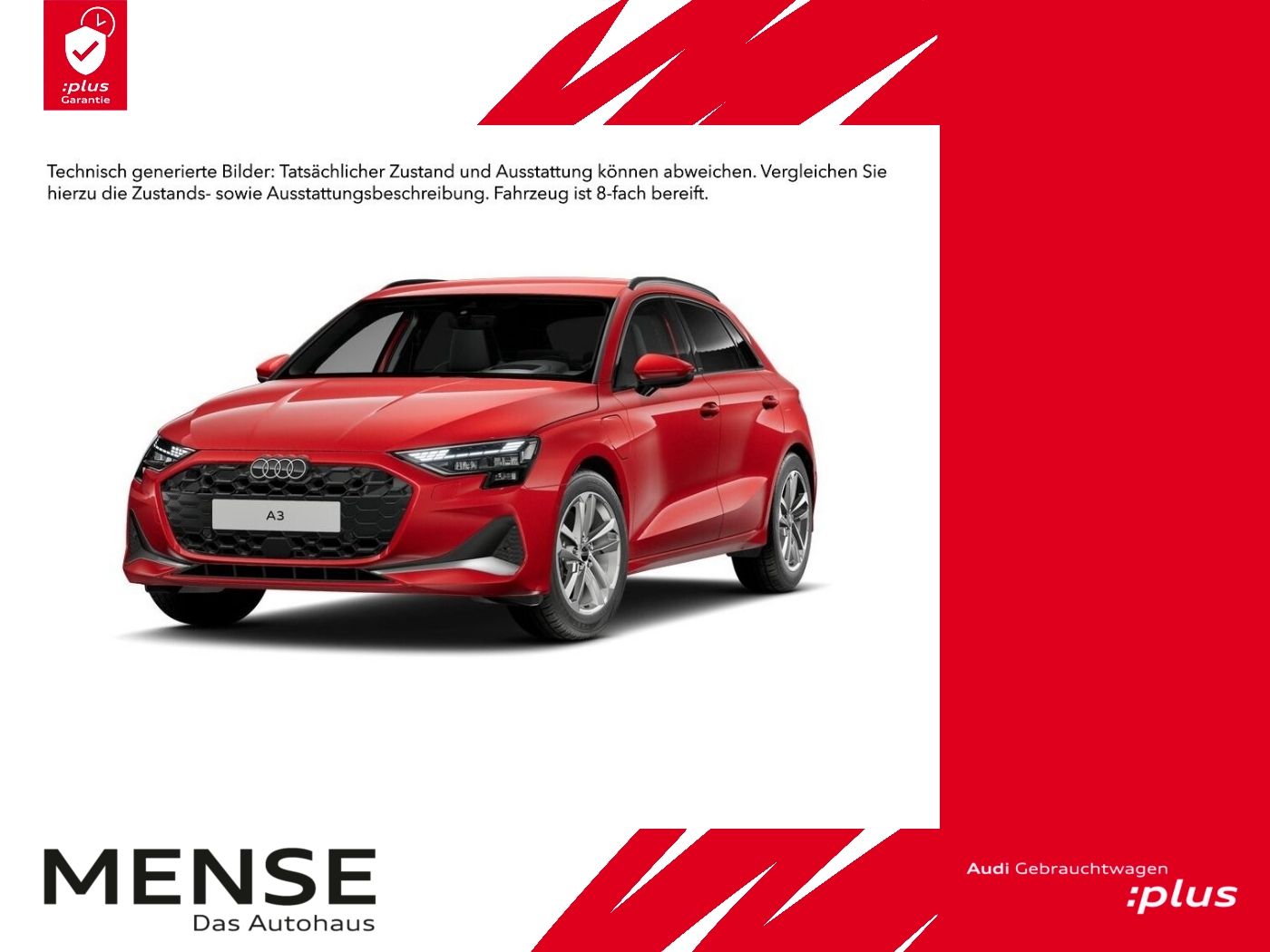 Fahrzeugabbildung Audi A3 Sportback 40 TFSI e S tronic advanced Matrix