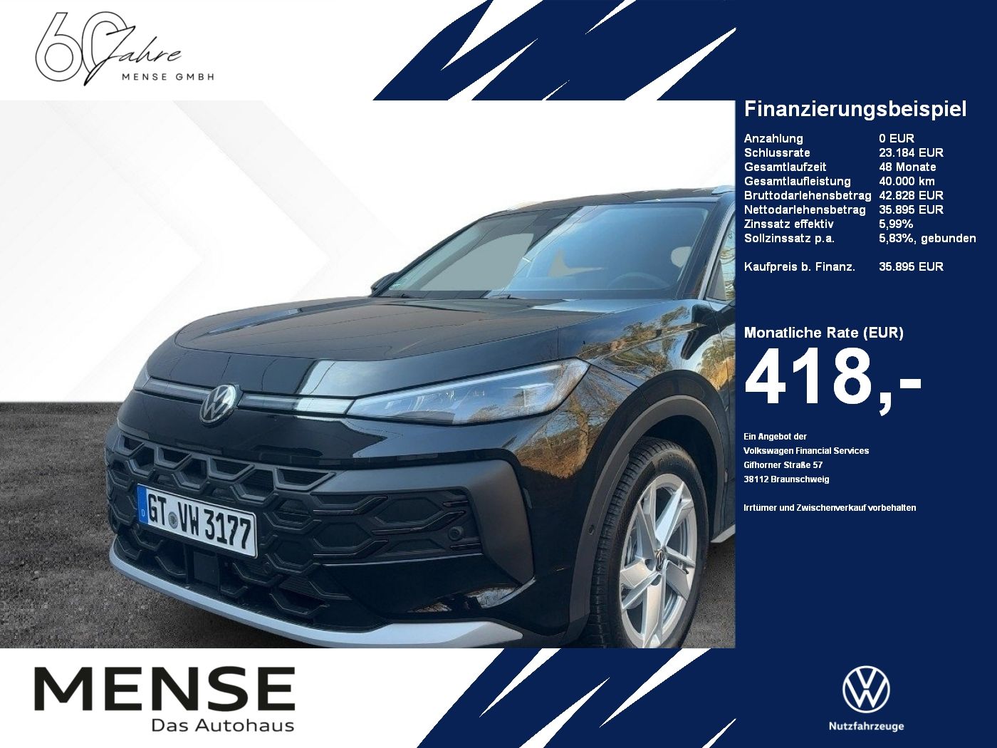 Fahrzeug autohaus mense Fahrzeugabbildung Volkswagen T-Roc 1.5 eTSI Style AHK Nav IQ.Light eKlappe AC