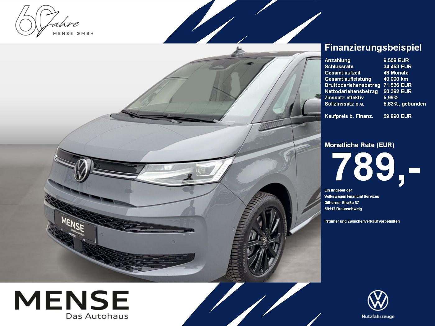 Fahrzeugabbildung Volkswagen Multivan Life Edition 2.0 l TSI OPF 150 kW DSG