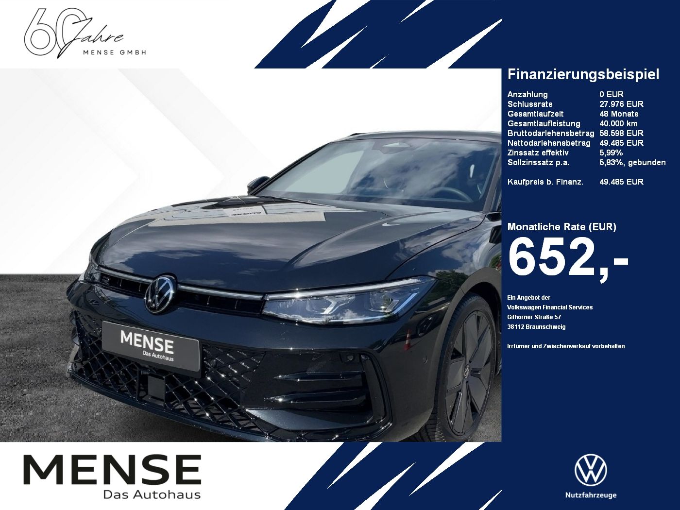 Fahrzeugabbildung Volkswagen Passat R-Line TDI 4M DSG AHK Nav Pano BlackStyle