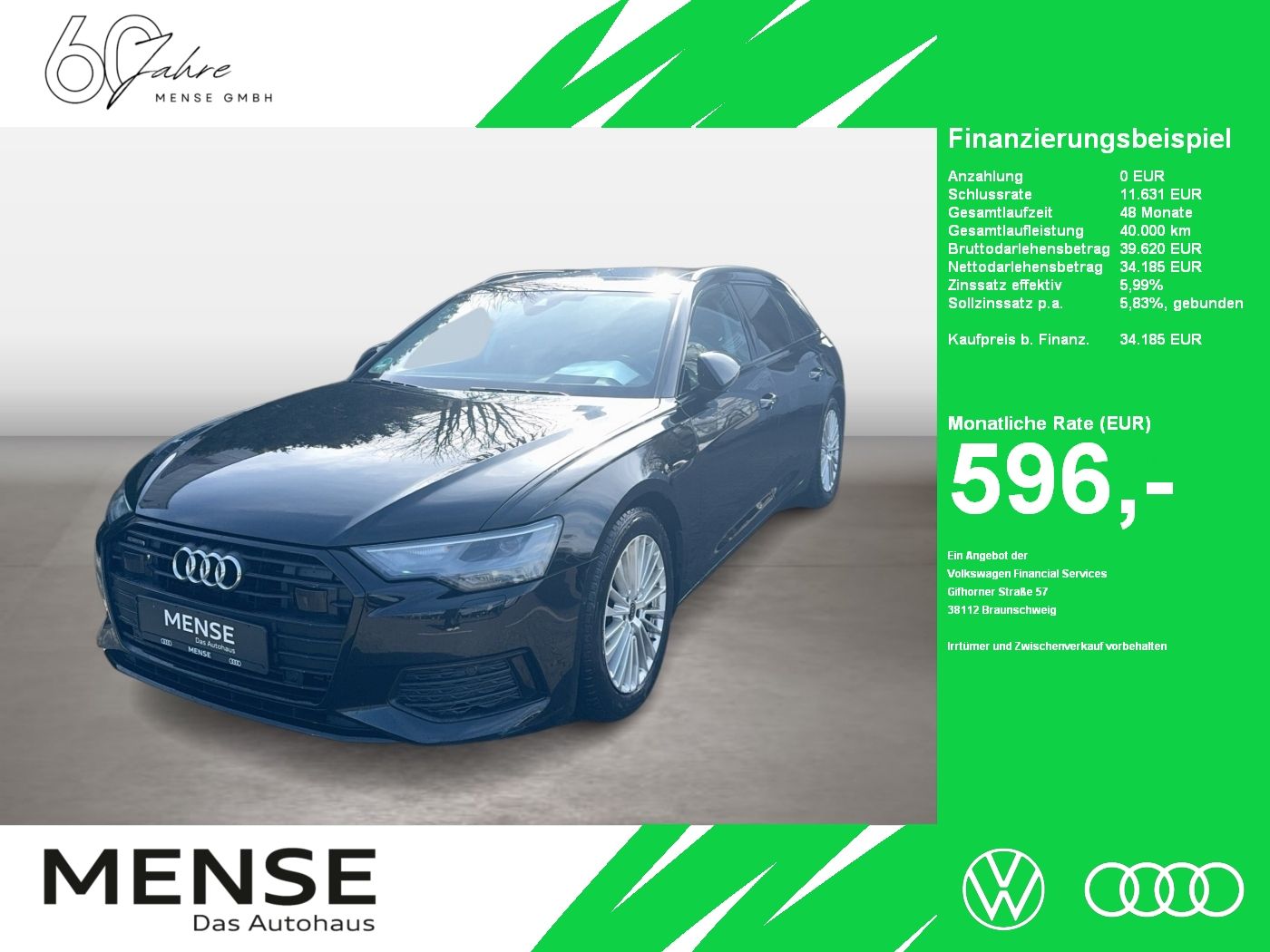 Fahrzeuge PKW autohaus mense Audi A6 Avant 50 TFSIe S tronic Design AHK