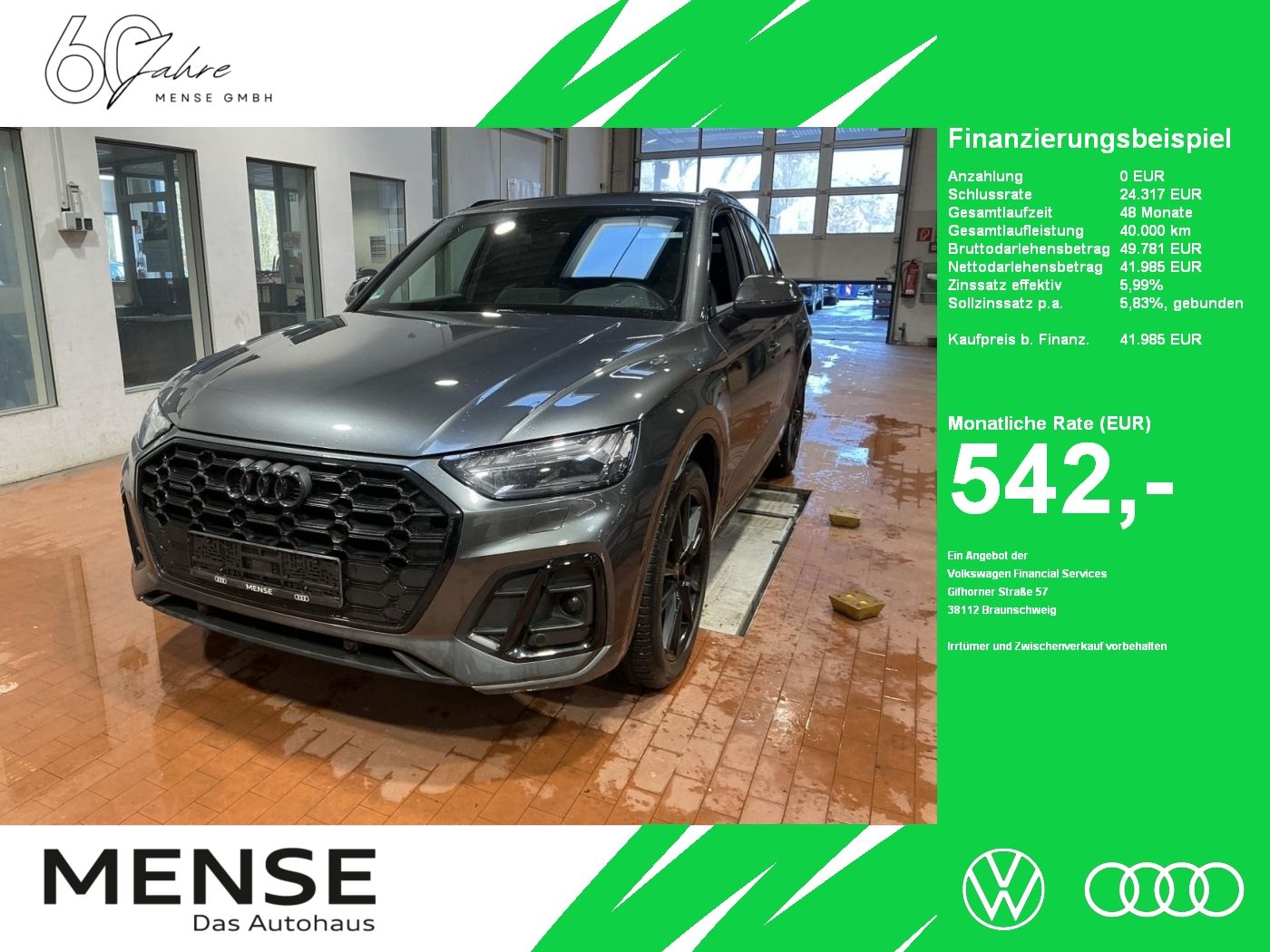 Fahrzeuge PKW autohaus mense Audi Q5 50 TDI quattro tiptronic S line Matrix|AHK