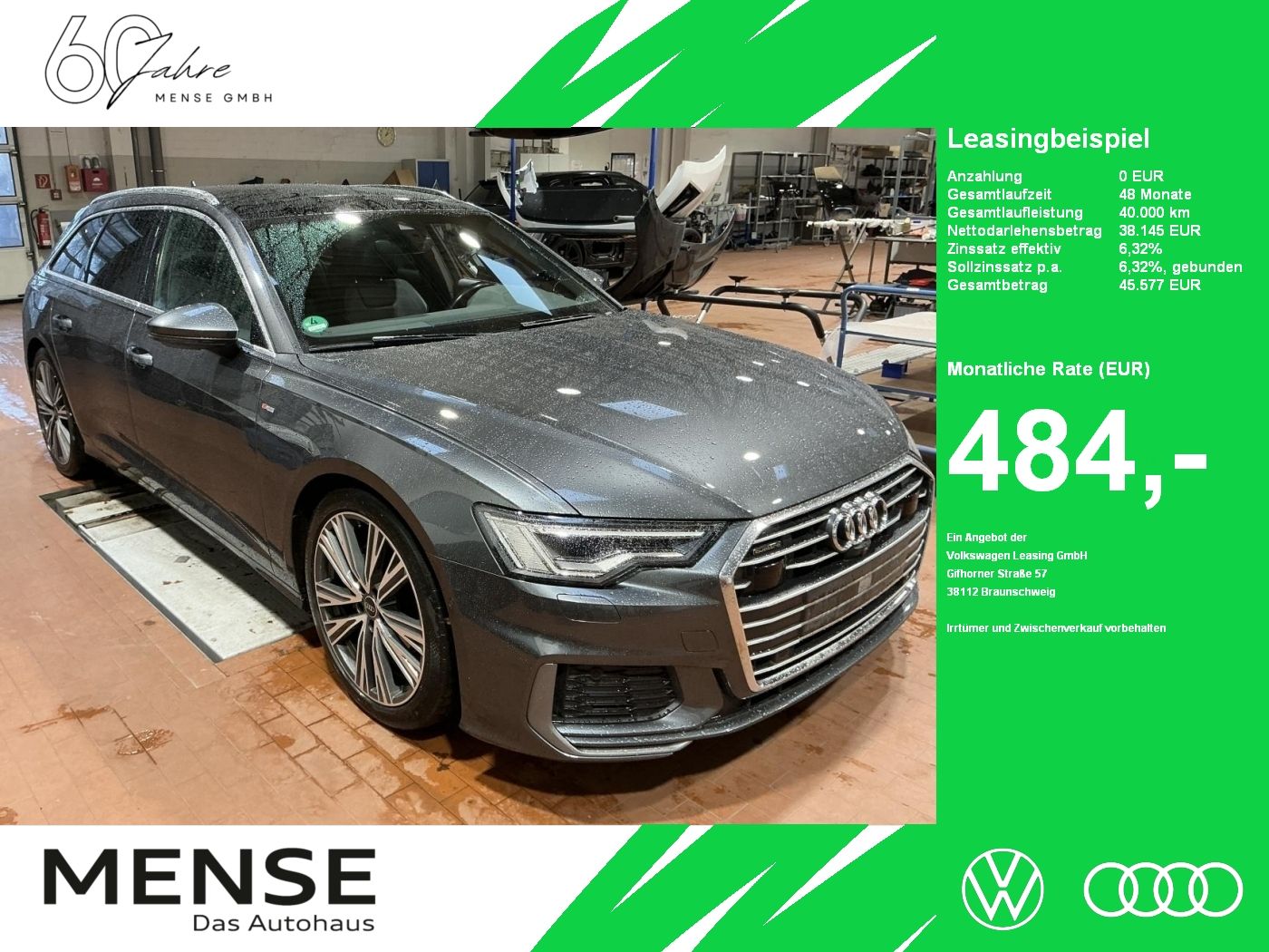 Fahrzeuge PKW autohaus mense Audi A6 Avant 40 TDI quattro S tronic sport Matrix|LM