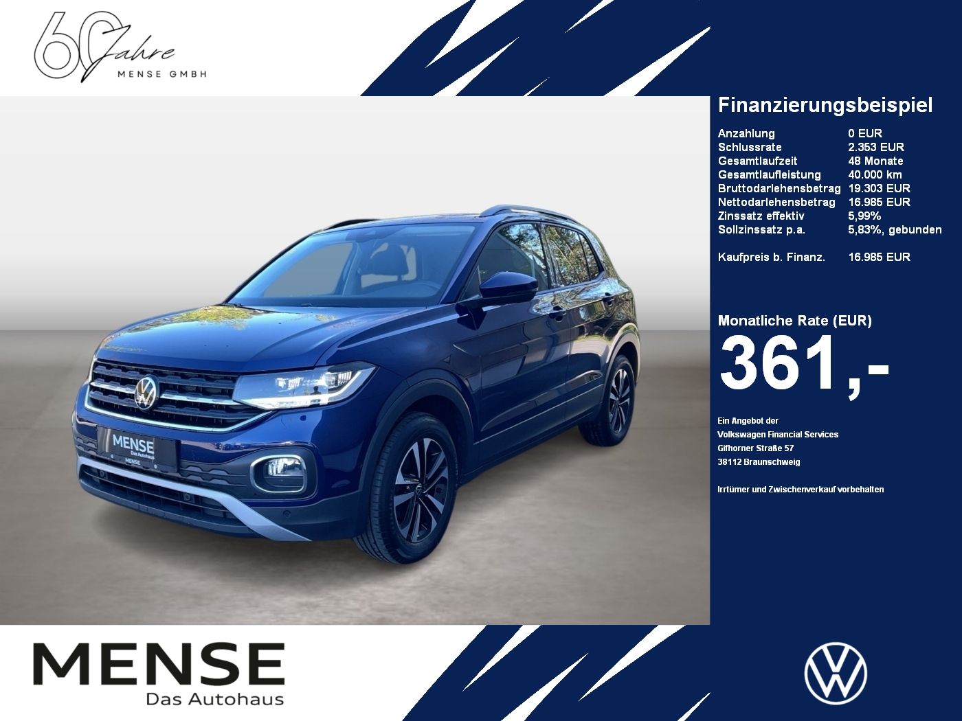 Fahrzeugabbildung Volkswagen T-Cross 1.0 TSI United CarPlay|ACC|LED|Navi|PDC