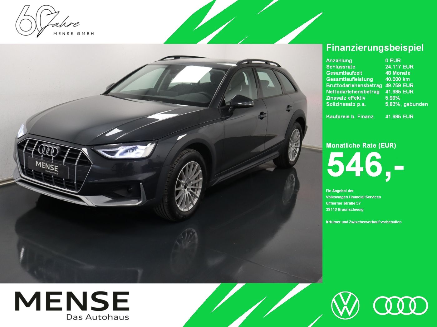 Fahrzeuge PKW autohaus mense Audi A4 allroad 50 TDI quattro tiptronic |Pano|FLA