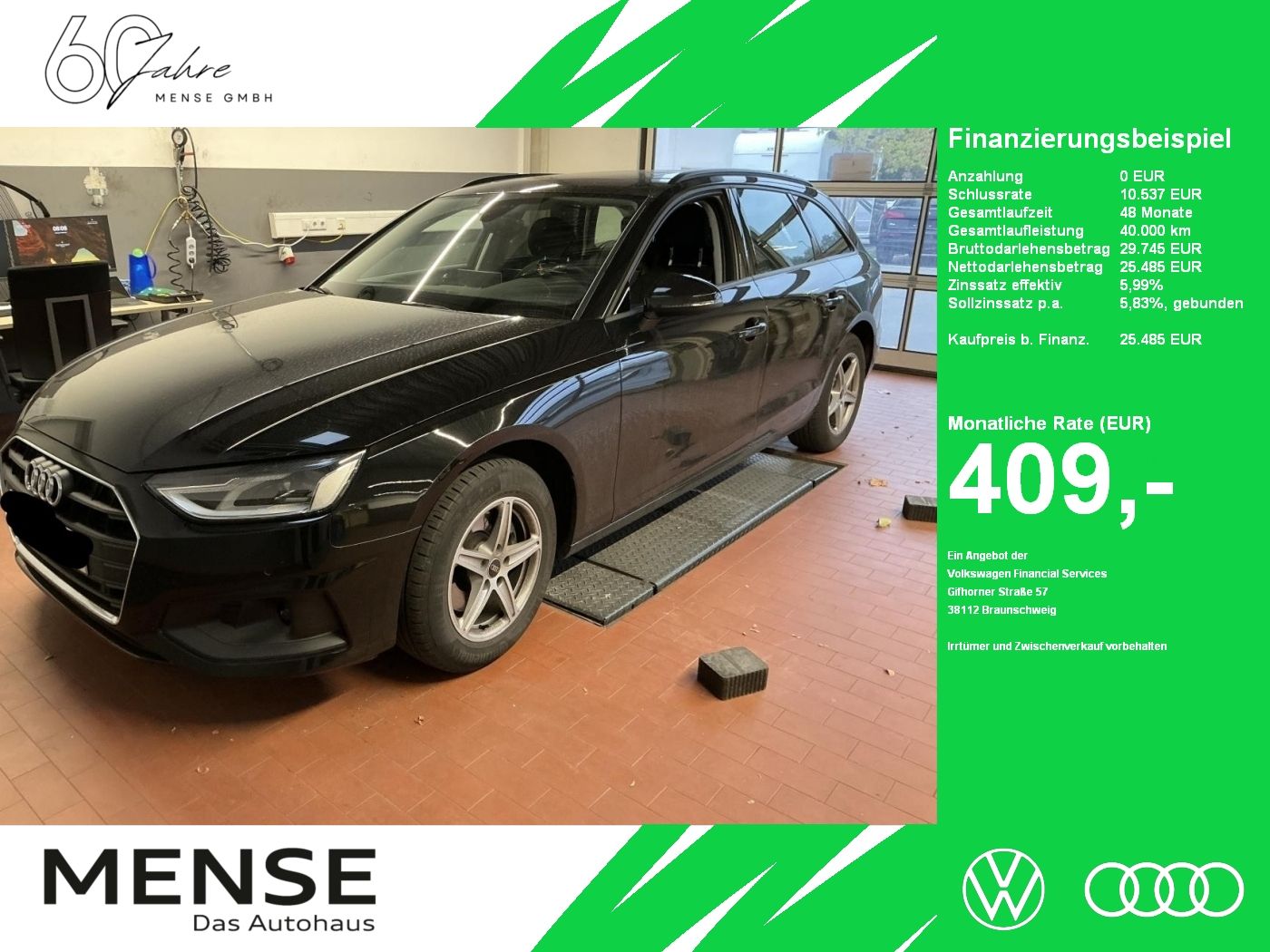 Fahrzeuge PKW autohaus mense Audi A4 Avant 35 TDI S tronic Pano|ACC|Navi|DynLicht