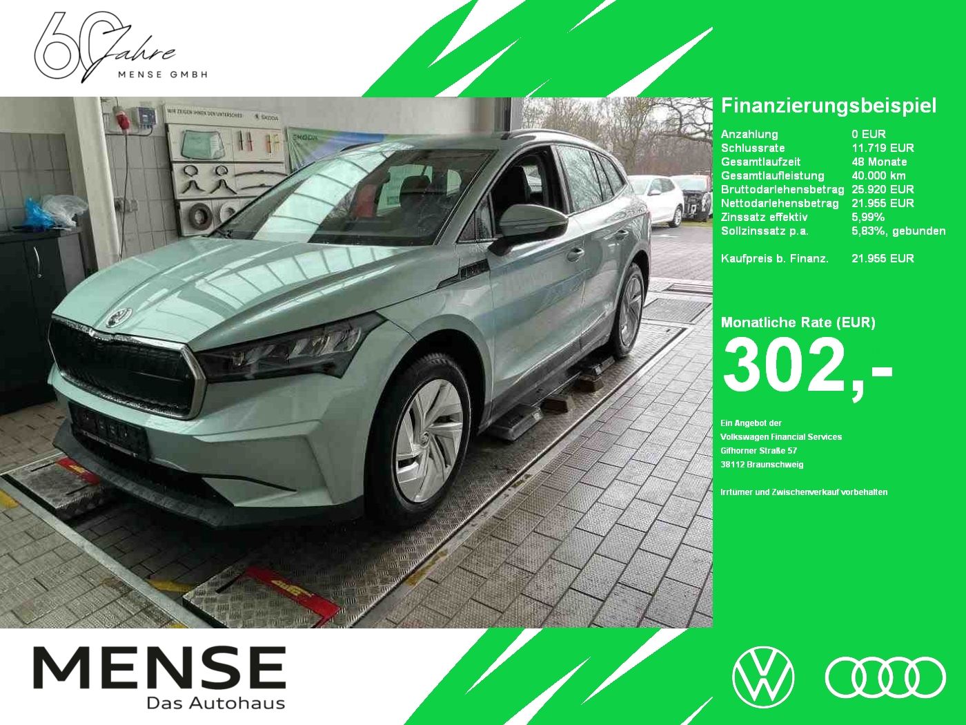 Fahrzeuge PKW autohaus mense SKODA Enyaq 50 Loft LED|Navi|VirtualCP|Akustikglas|PDC