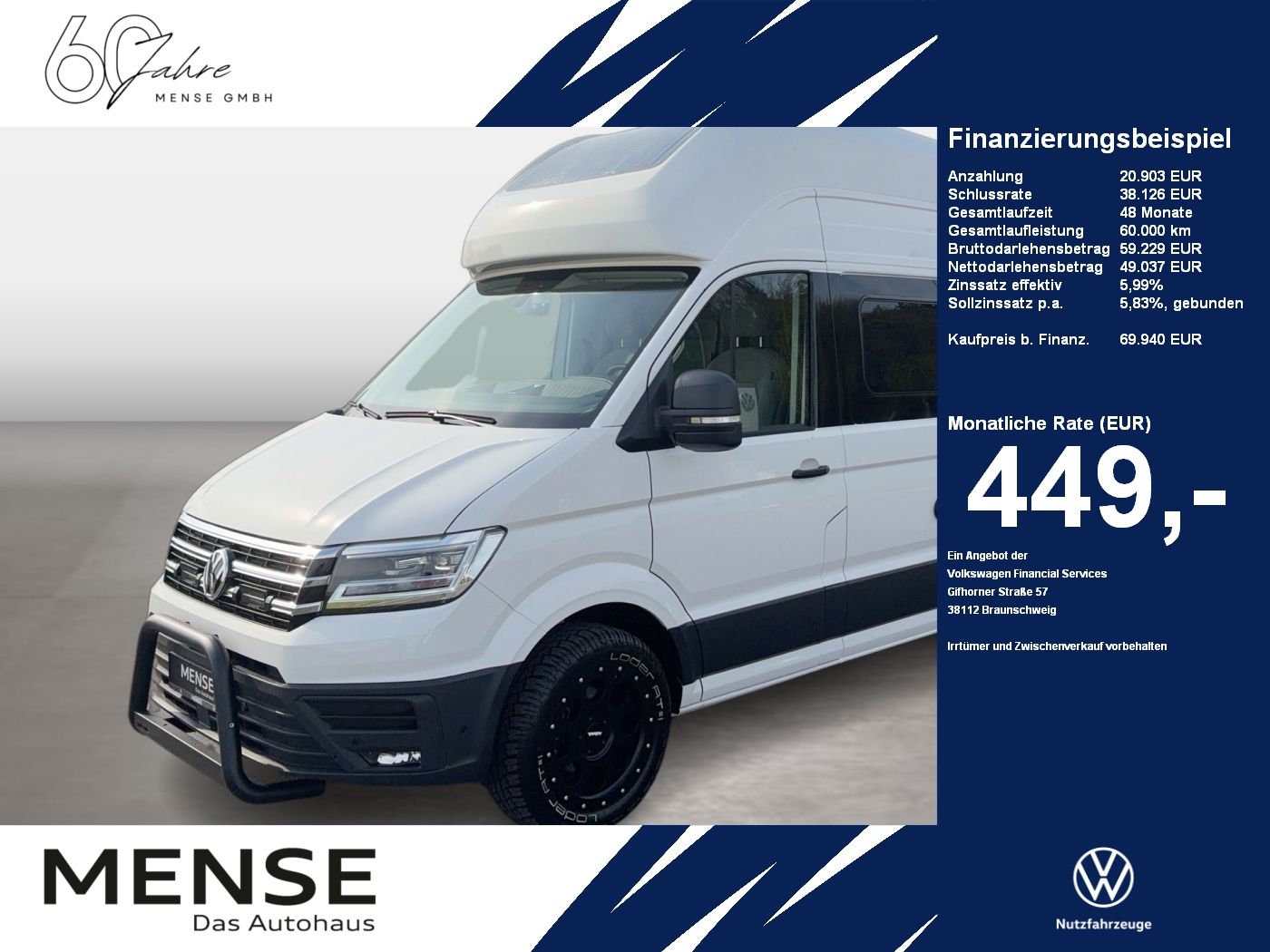 Fahrzeuge PKW autohaus mense Volkswagen Grand California 2.0 TDI 600 FWD AHK|SD