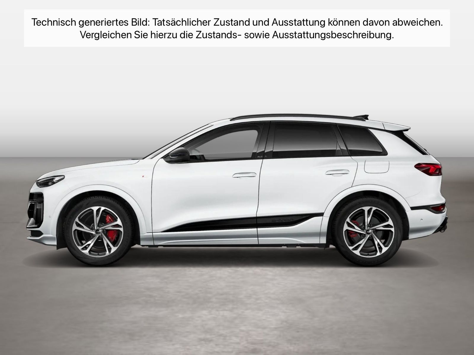Fahrzeugabbildung Audi Q6 e-tron performance S line AHK|HUD|Pano|4xSHZG - mit KI generiert/bearbeitet