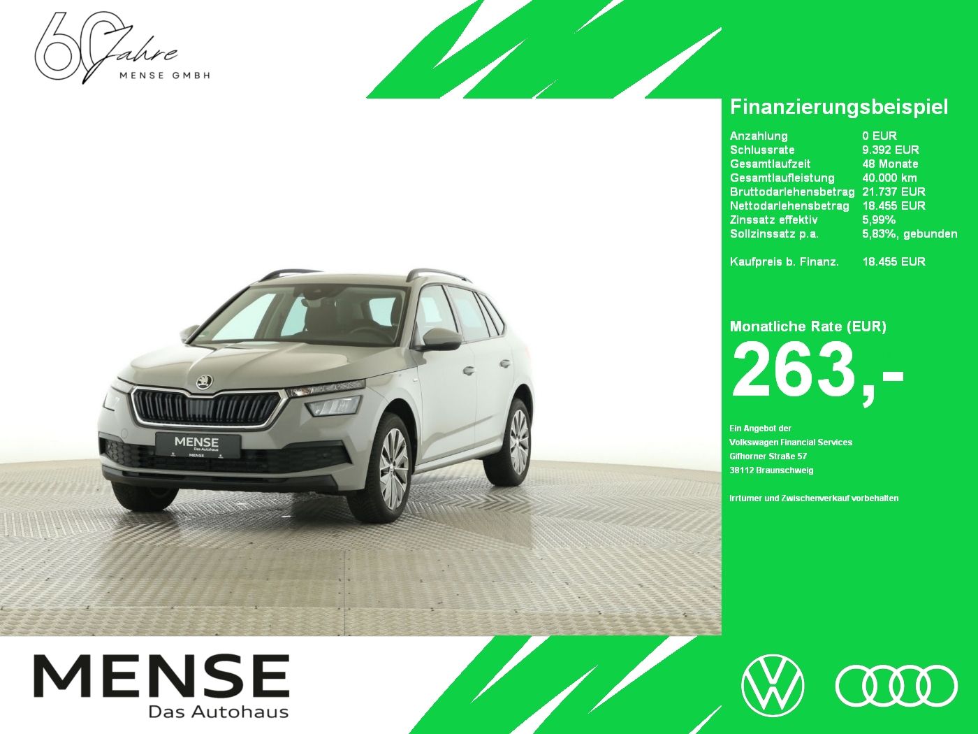 Fahrzeuge PKW autohaus mense SKODA Kamiq 1.0 TSI Clever AHK|LED|Kamera|KlimaA|PDC