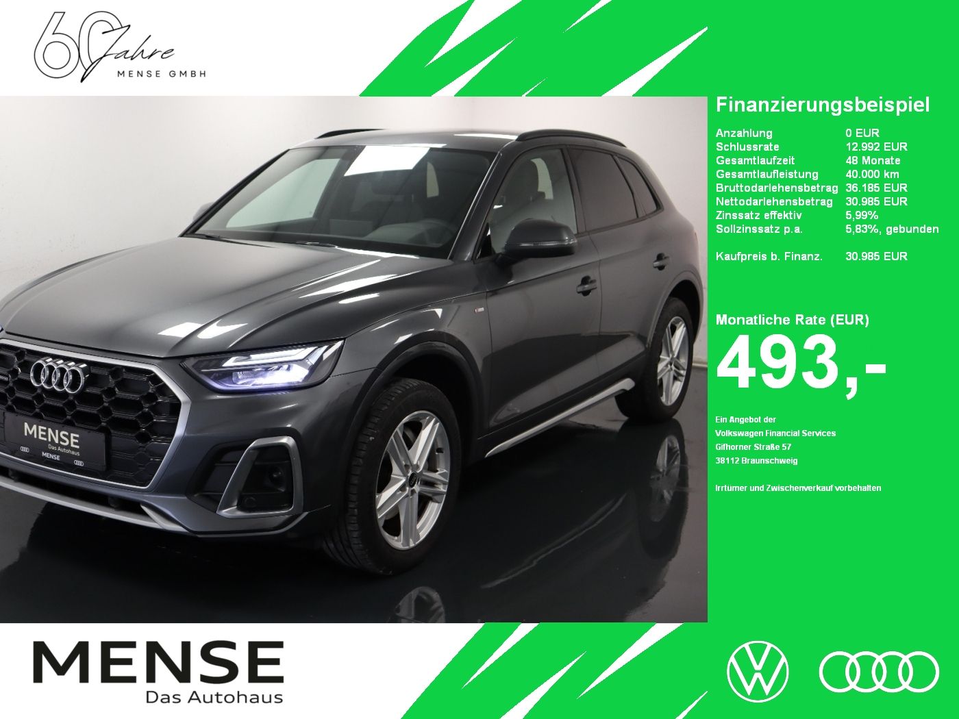 Fahrzeuge PKW autohaus mense Audi Q5 40 TDI quattro S tronic S line AHK|ACC|LED|LM