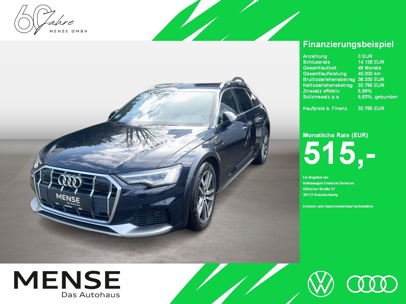 Fahrzeuge PKW autohaus mense Audi A6 allroad 45 TDI quattro S tronic SpurH el.Heck