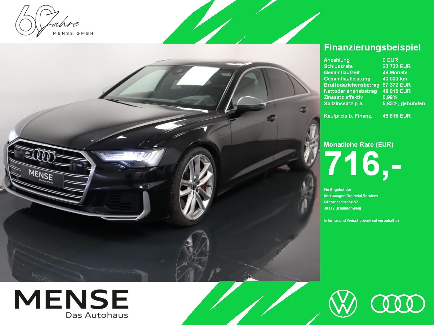 Fahrzeuge PKW autohaus mense Audi S6 TDI quattro tiptronic B&O