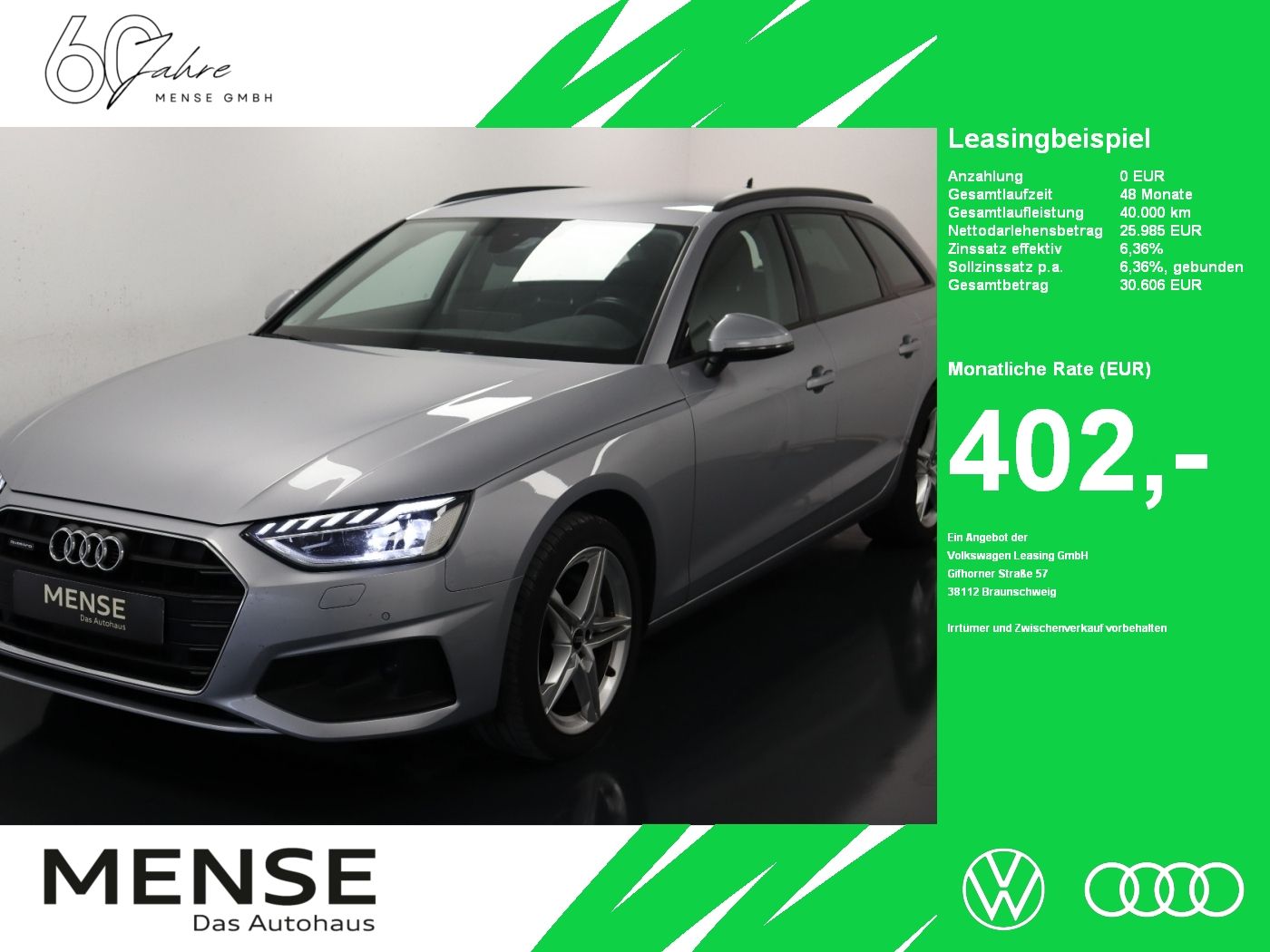 Fahrzeugabbildung Audi A4 Avant 40 TDI quattro S tronic Matrix|CarPlay