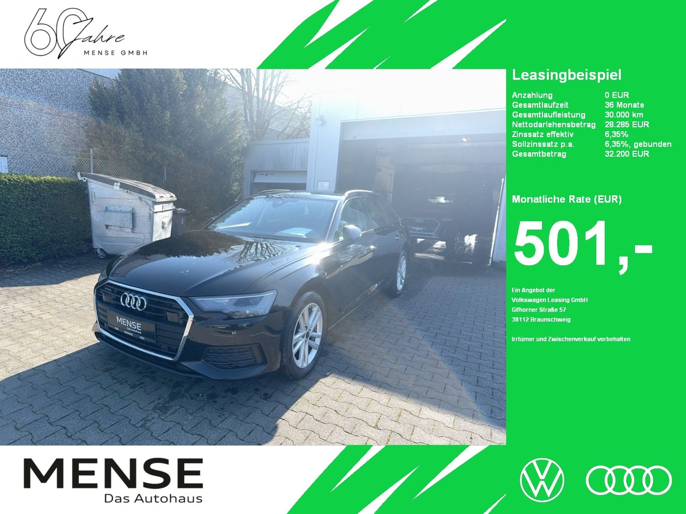 Fahrzeuge PKW autohaus mense Audi A6 Avant 40 TDI Quattro S tronic ACC|LED|Navi