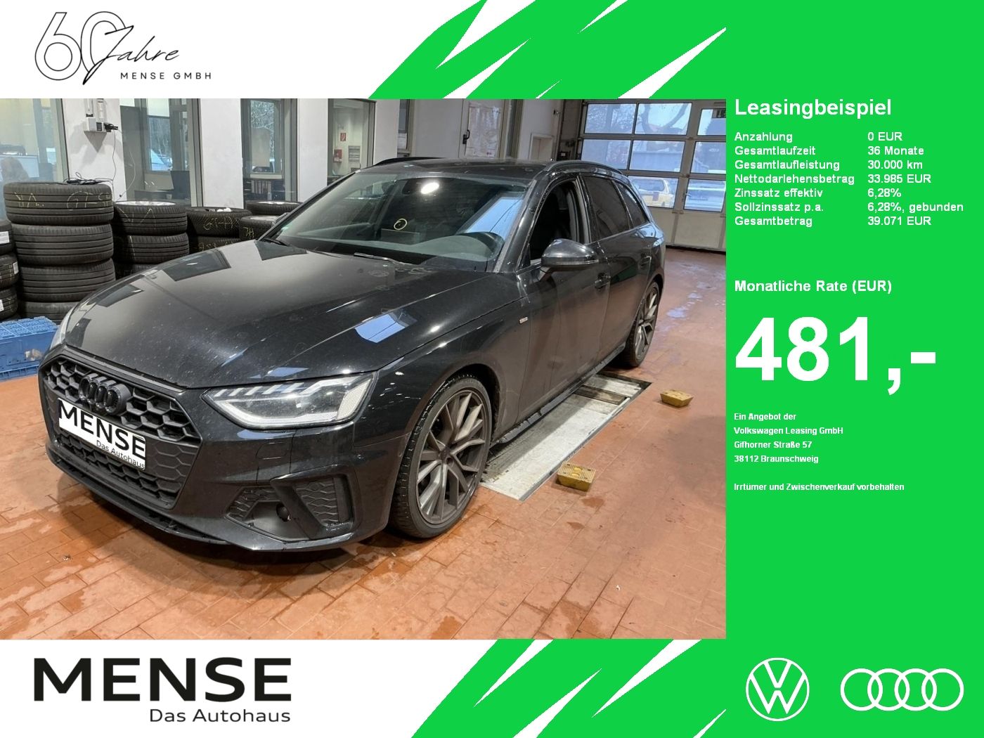 Fahrzeugabbildung Audi A4 Avant 50 TDI quattro tiptronic S line Matrix