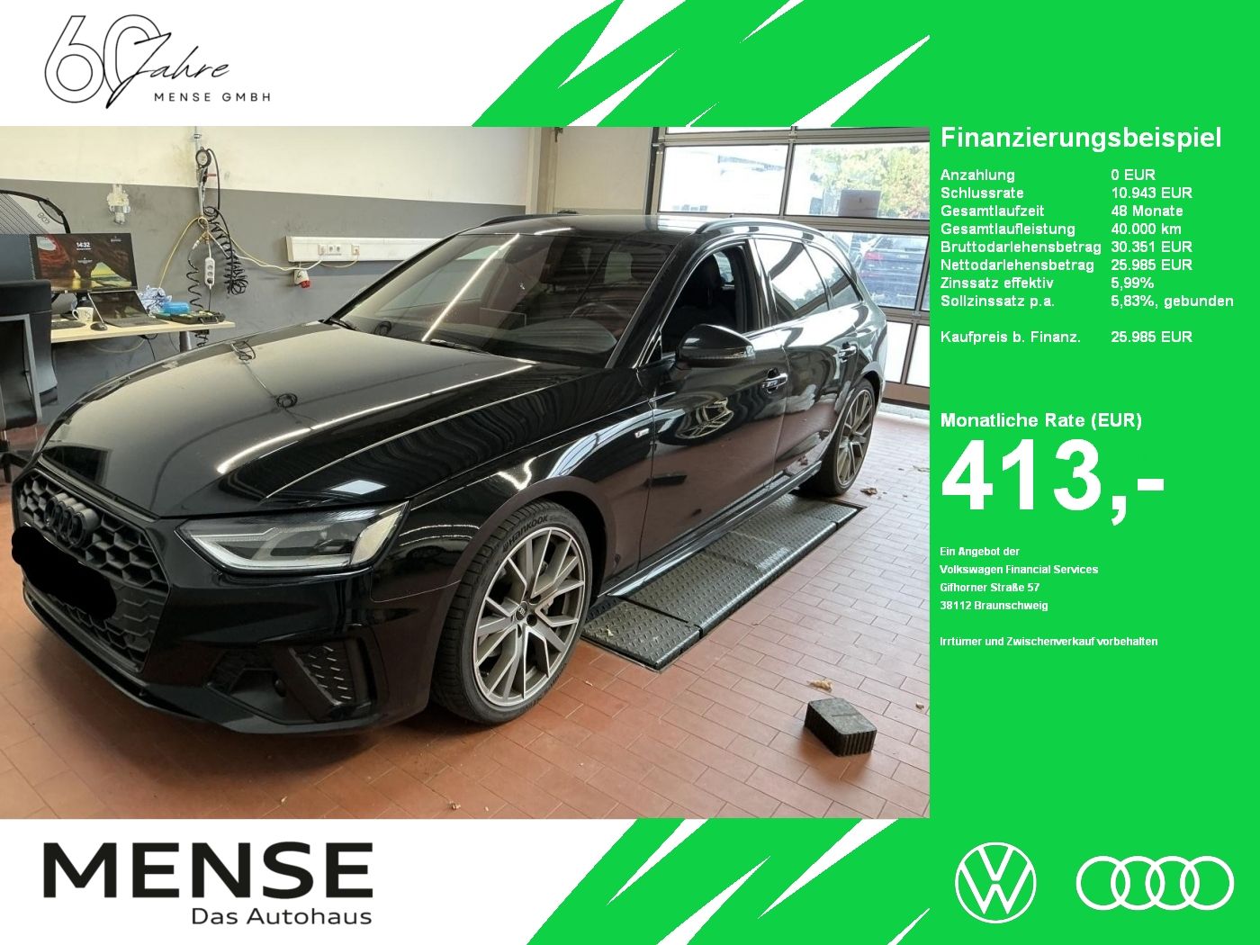 Fahrzeuge PKW autohaus mense Audi A4 Avant 40 TDI quattro S tronic S line AHK|ACC