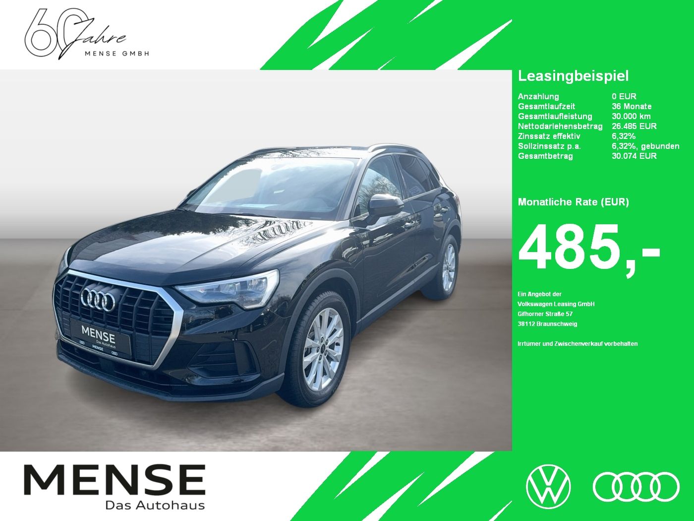Fahrzeuge PKW autohaus mense Audi Q3 45 TFSIe S tronic LED|Navi|Kamera