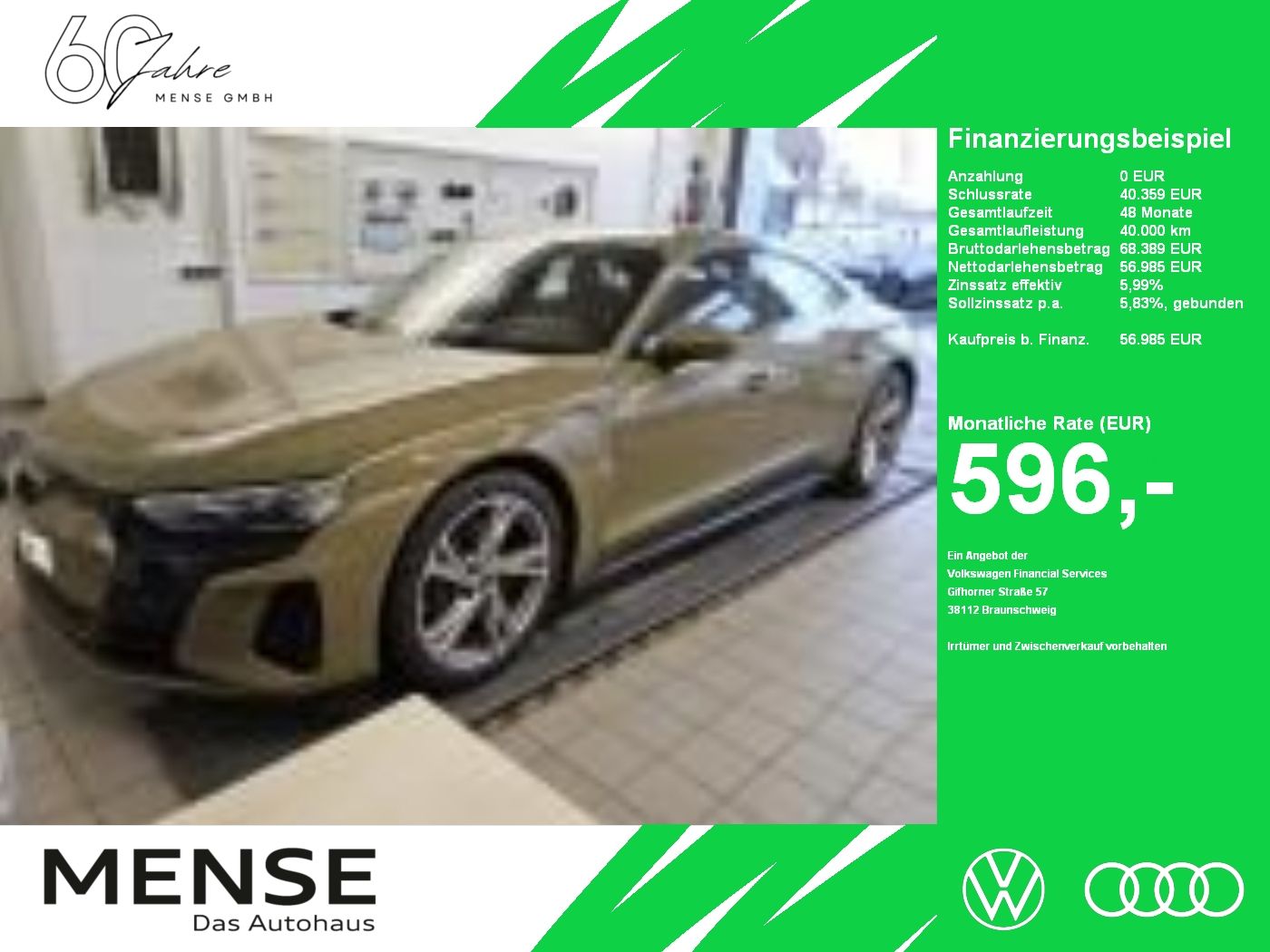 Fahrzeuge PKW autohaus mense Audi e-tron GT quattro Matrix|HUD|Luft|Pano|Standhzg