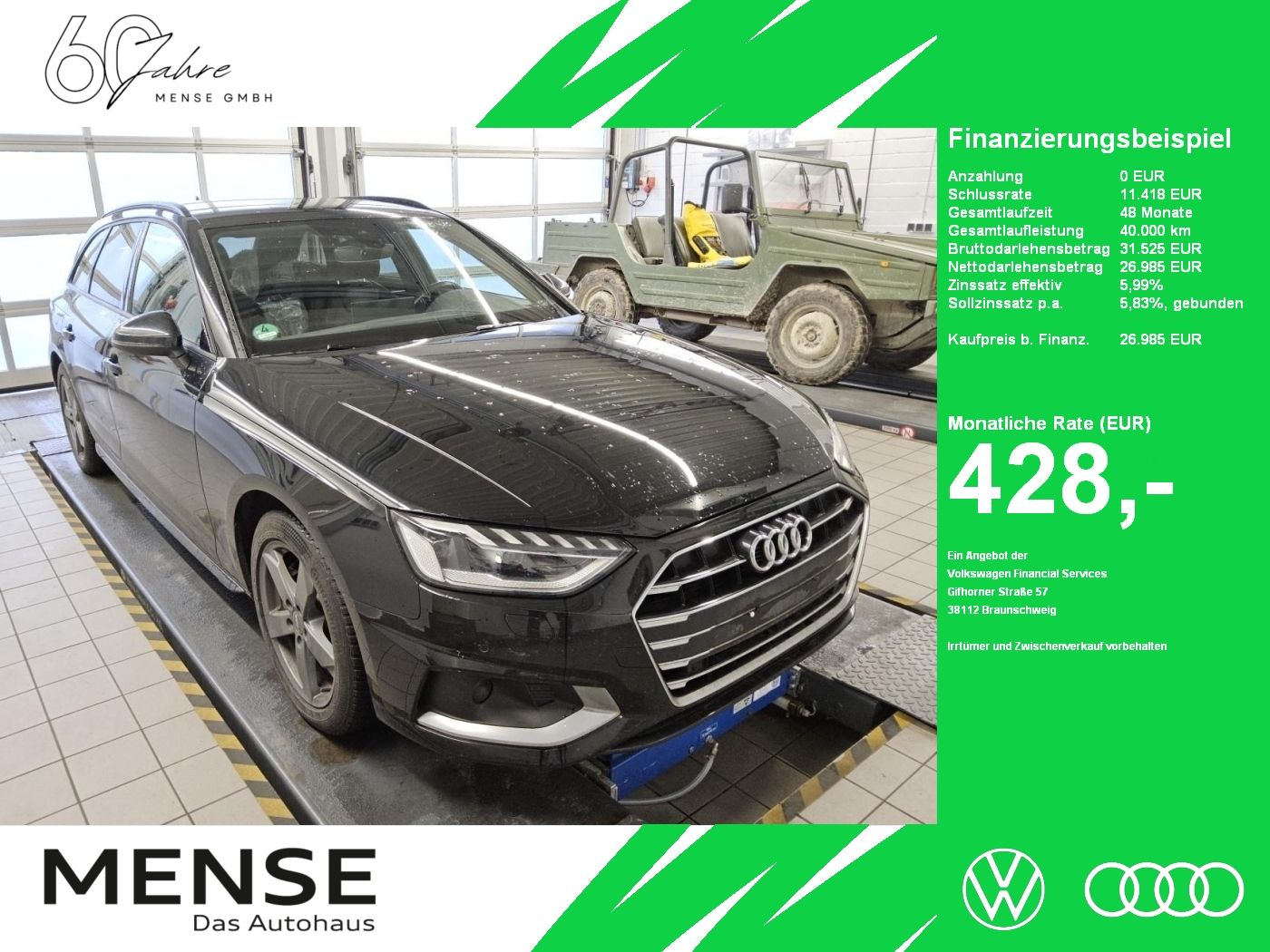 Fahrzeuge PKW autohaus mense Audi A4 Avant 40 TDI S tronic S line Matrix|LED|Navi