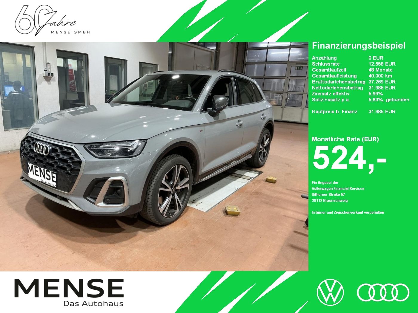 Fahrzeugabbildung Audi Q5 50 TFSI e quattro S tronic S line AHK|ACC|LED